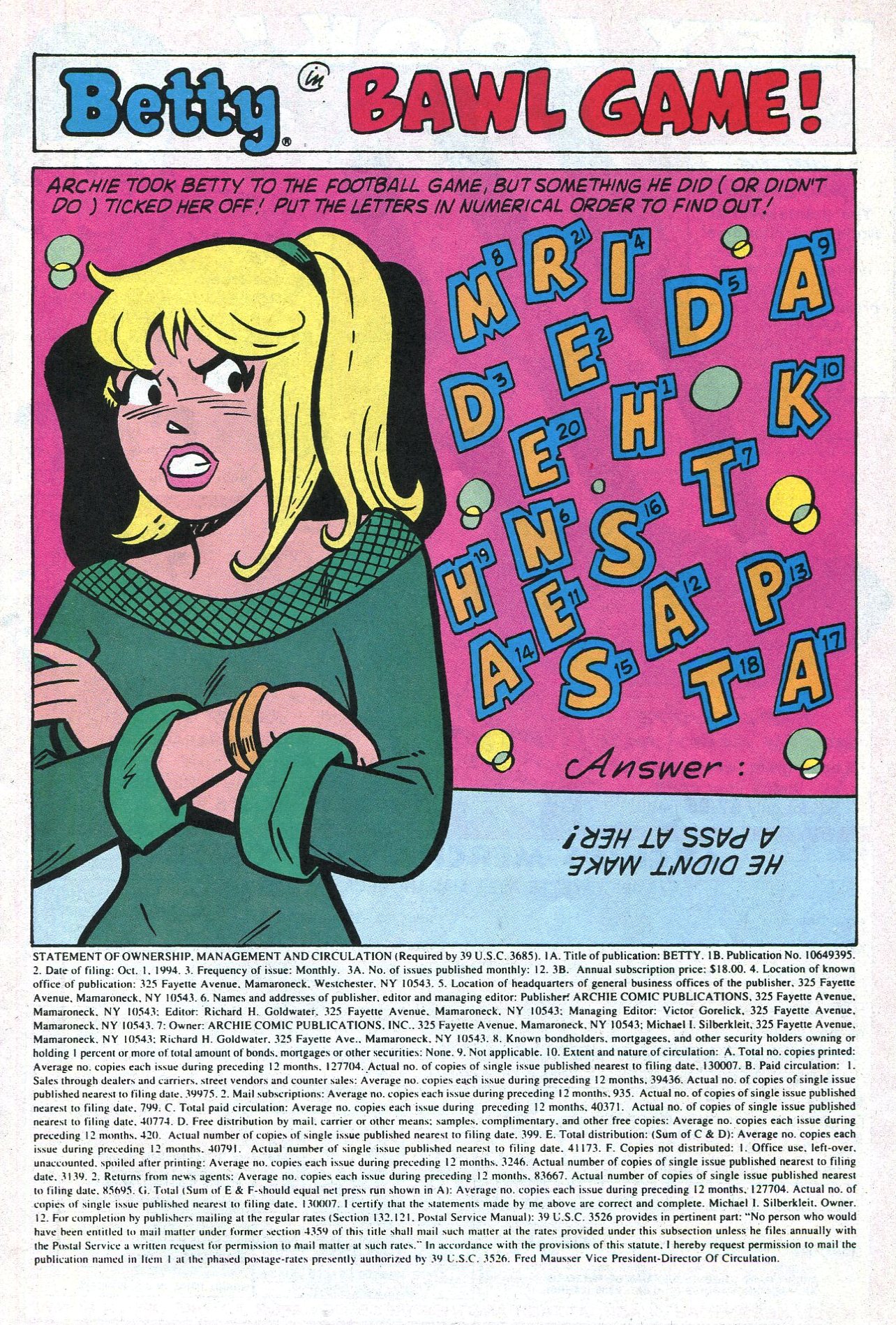 Read online Betty comic -  Issue #24 - 11