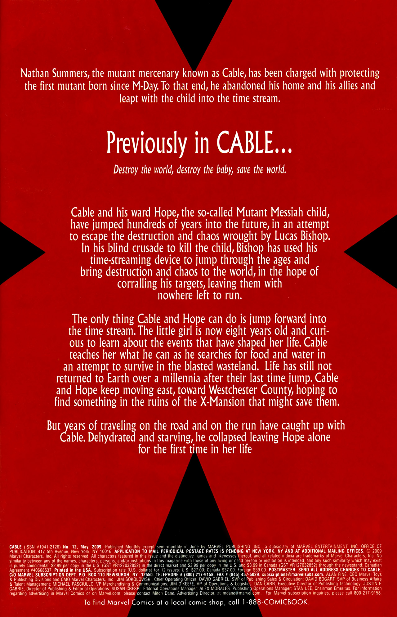 Read online Cable (2008) comic -  Issue #12 - 2