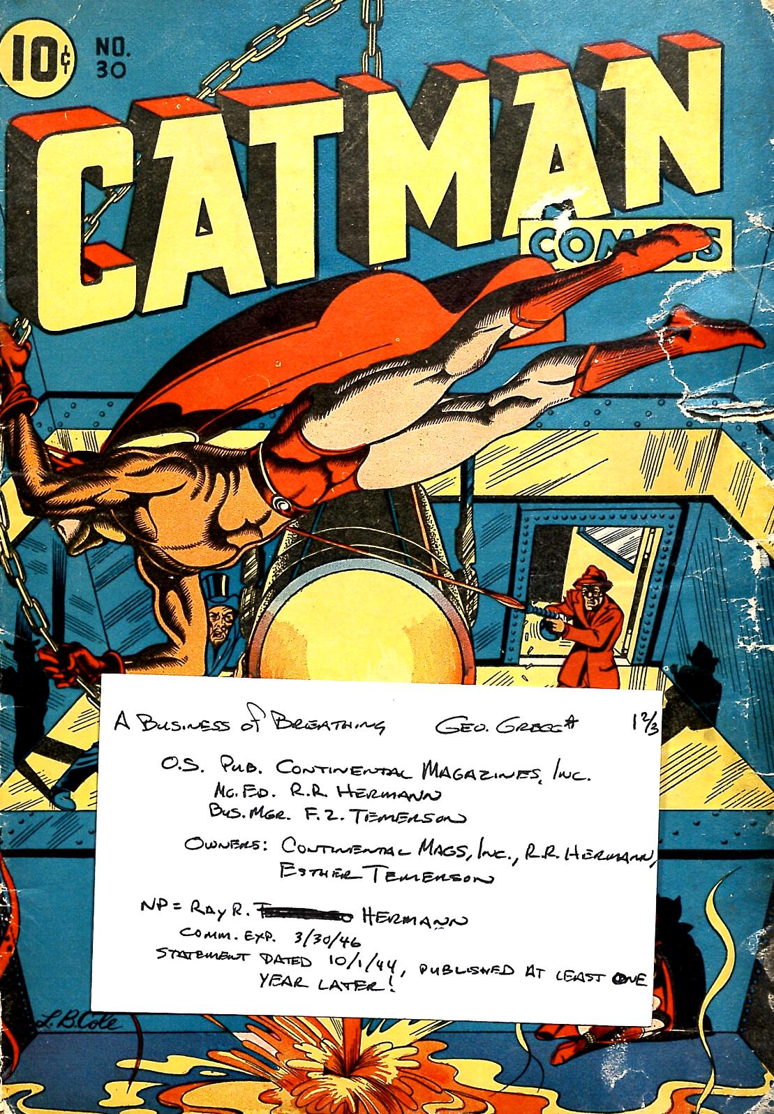 Read online Cat-Man Comics comic -  Issue #30 - 54