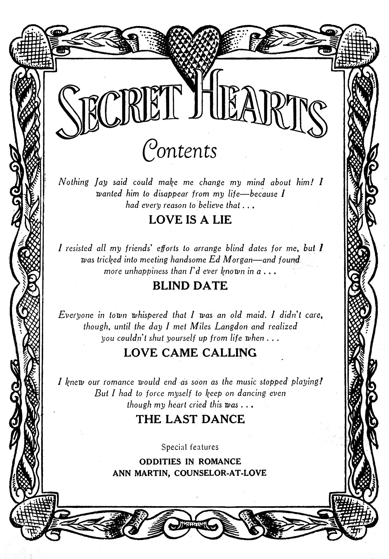 Read online Secret Hearts comic -  Issue #24 - 2