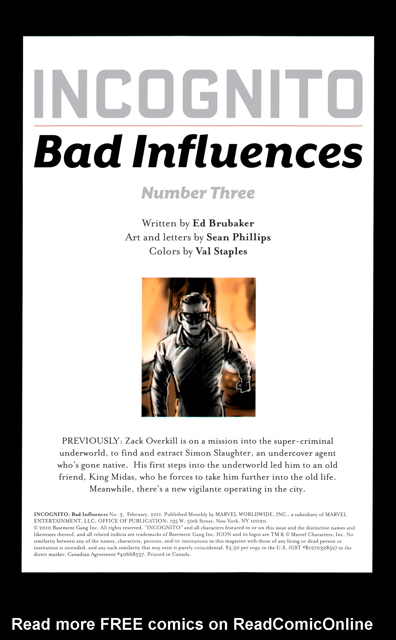 Read online Incognito: Bad Influences comic -  Issue #3 - 2