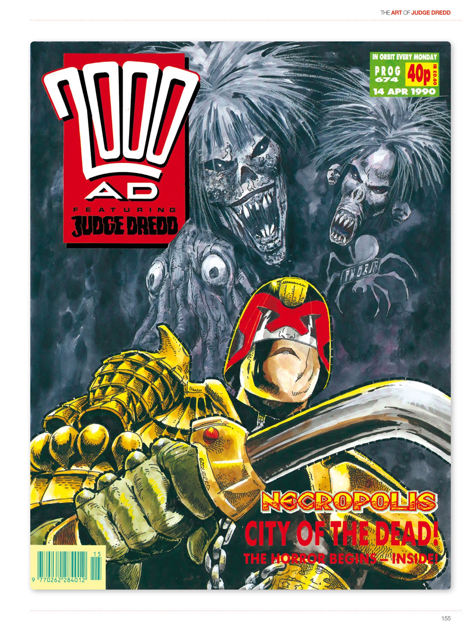 Read online The Art of Judge Dredd: Featuring 35 Years of Zarjaz Covers comic -  Issue # TPB (Part 2) - 64