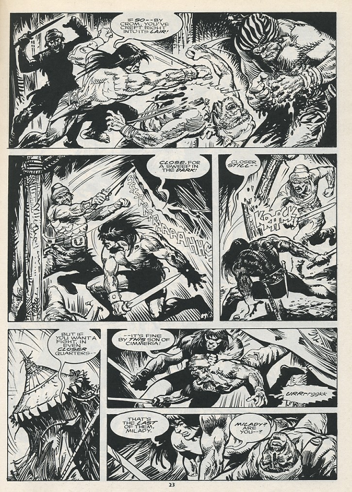 Read online The Savage Sword Of Conan comic -  Issue #217 - 25