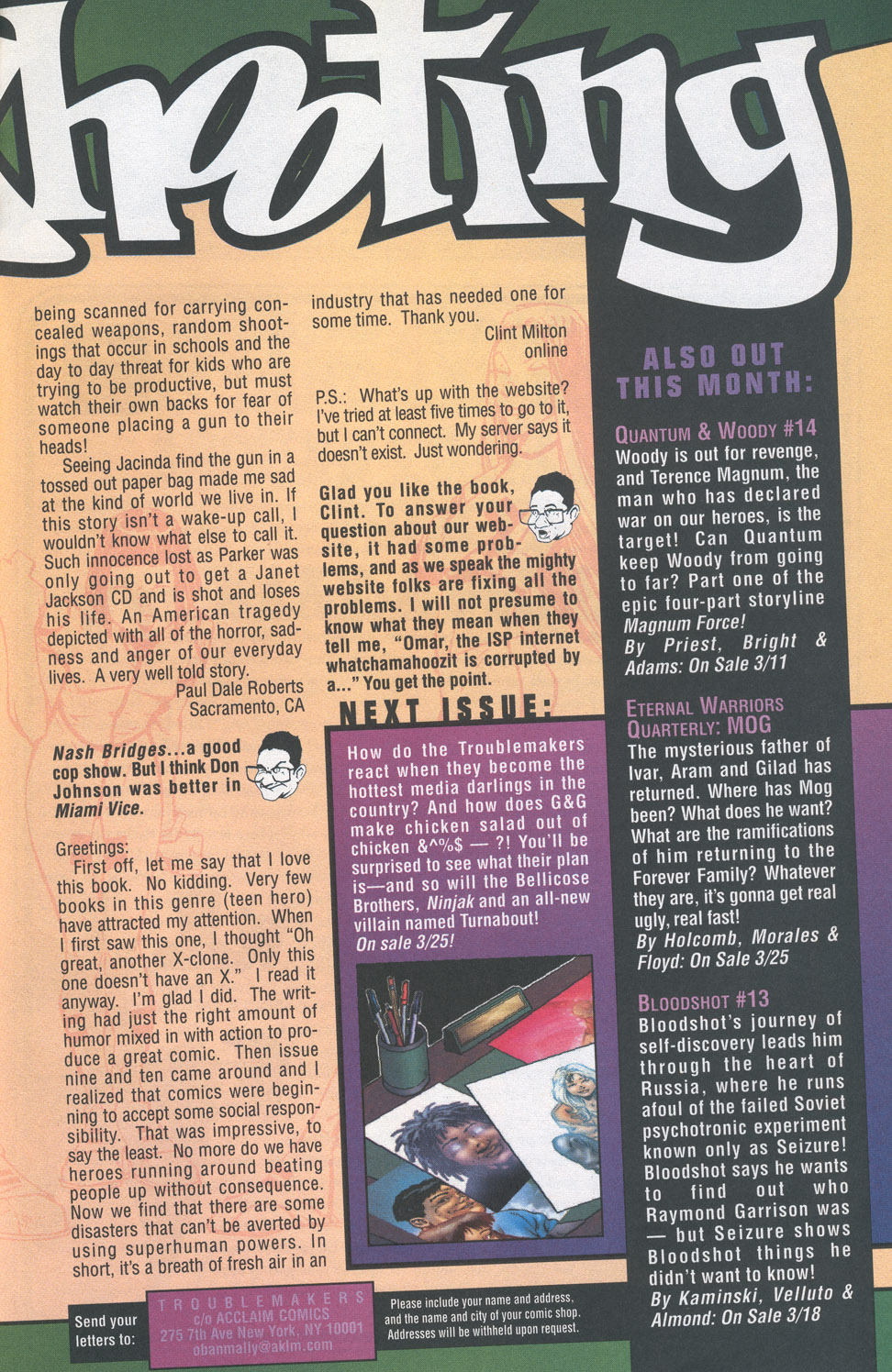 Read online Troublemakers comic -  Issue #16 - 26