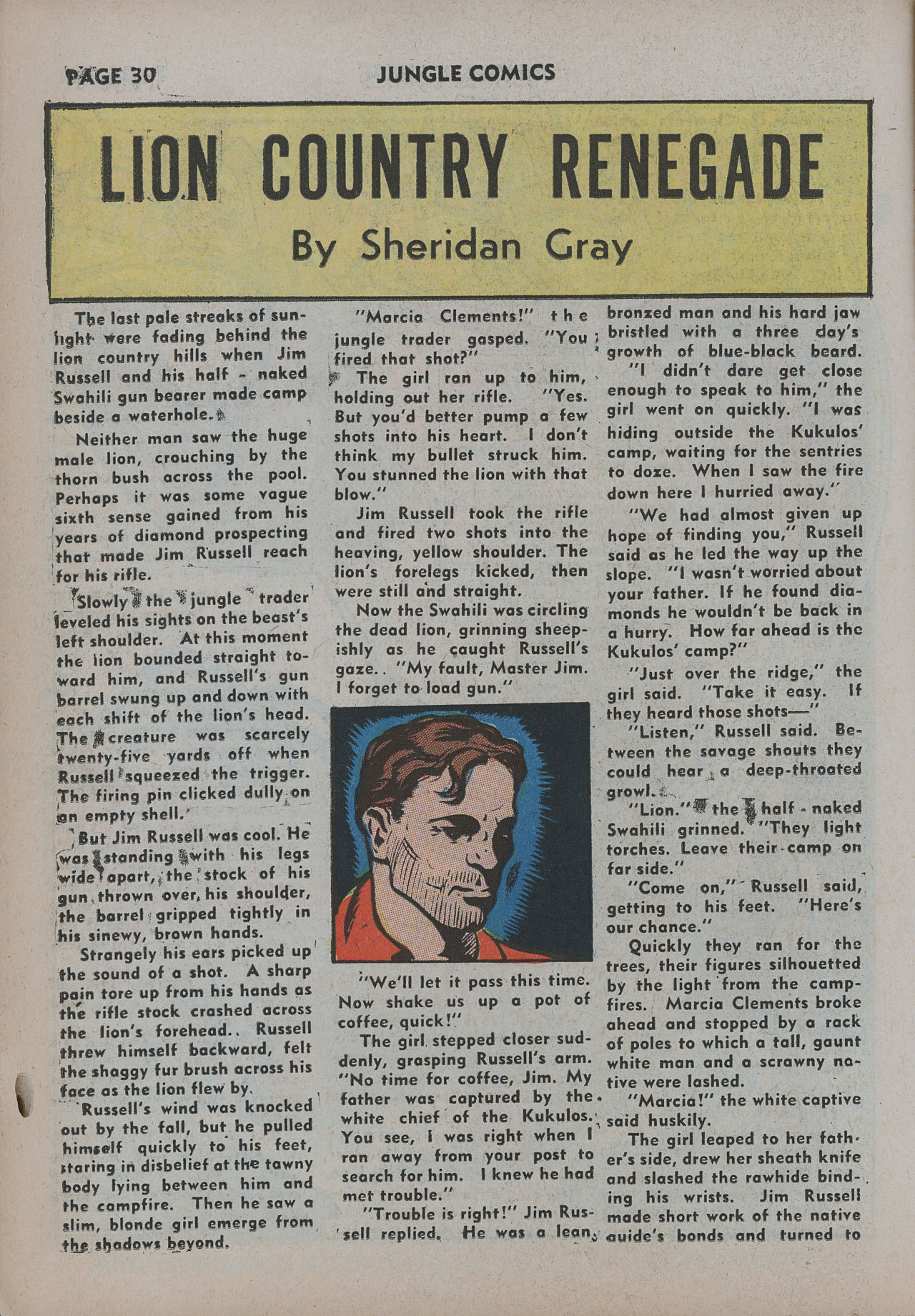 Read online Jungle Comics comic -  Issue #31 - 33