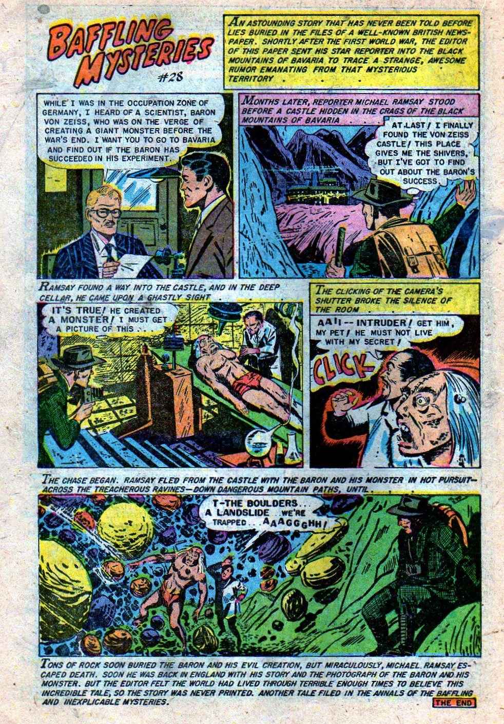 Read online Baffling Mysteries comic -  Issue #17 - 18