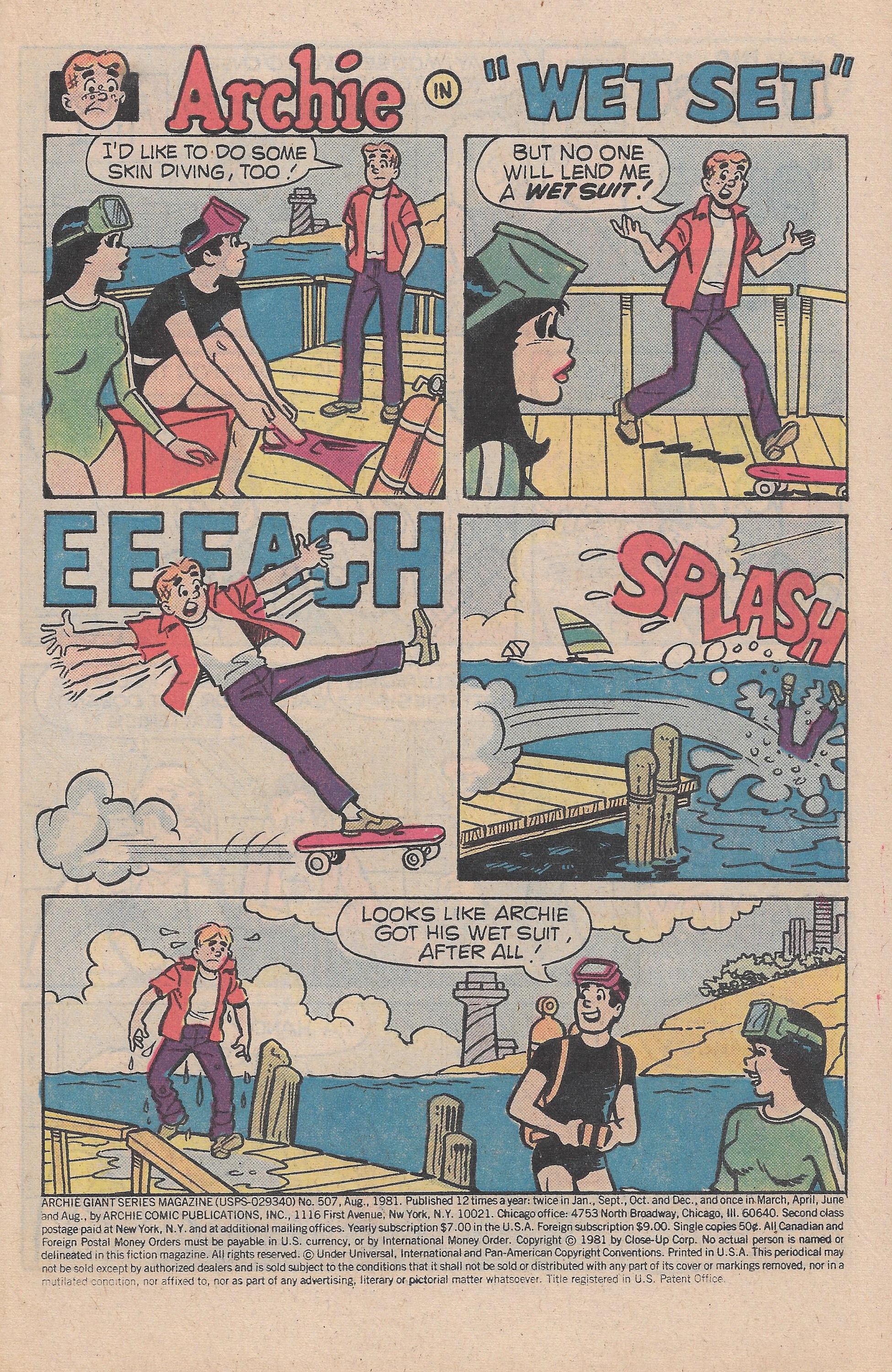 Read online Archie Giant Series Magazine comic -  Issue #507 - 3