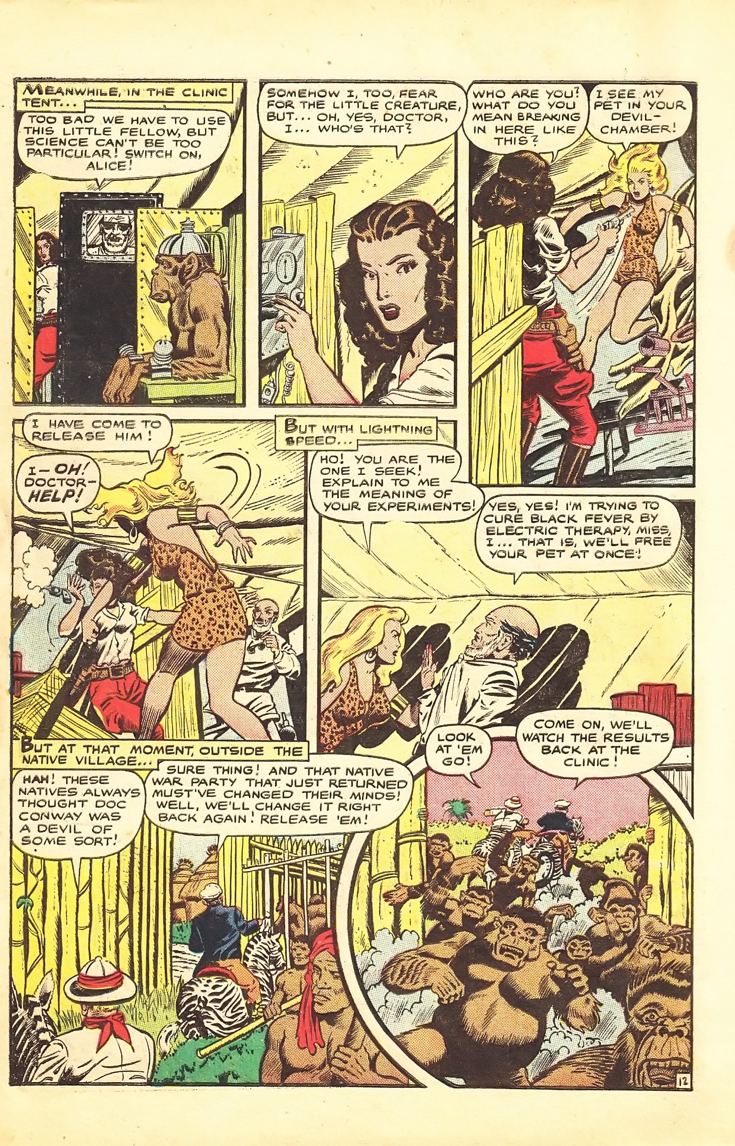 Read online Sheena, Queen of the Jungle (1942) comic -  Issue #7 - 14
