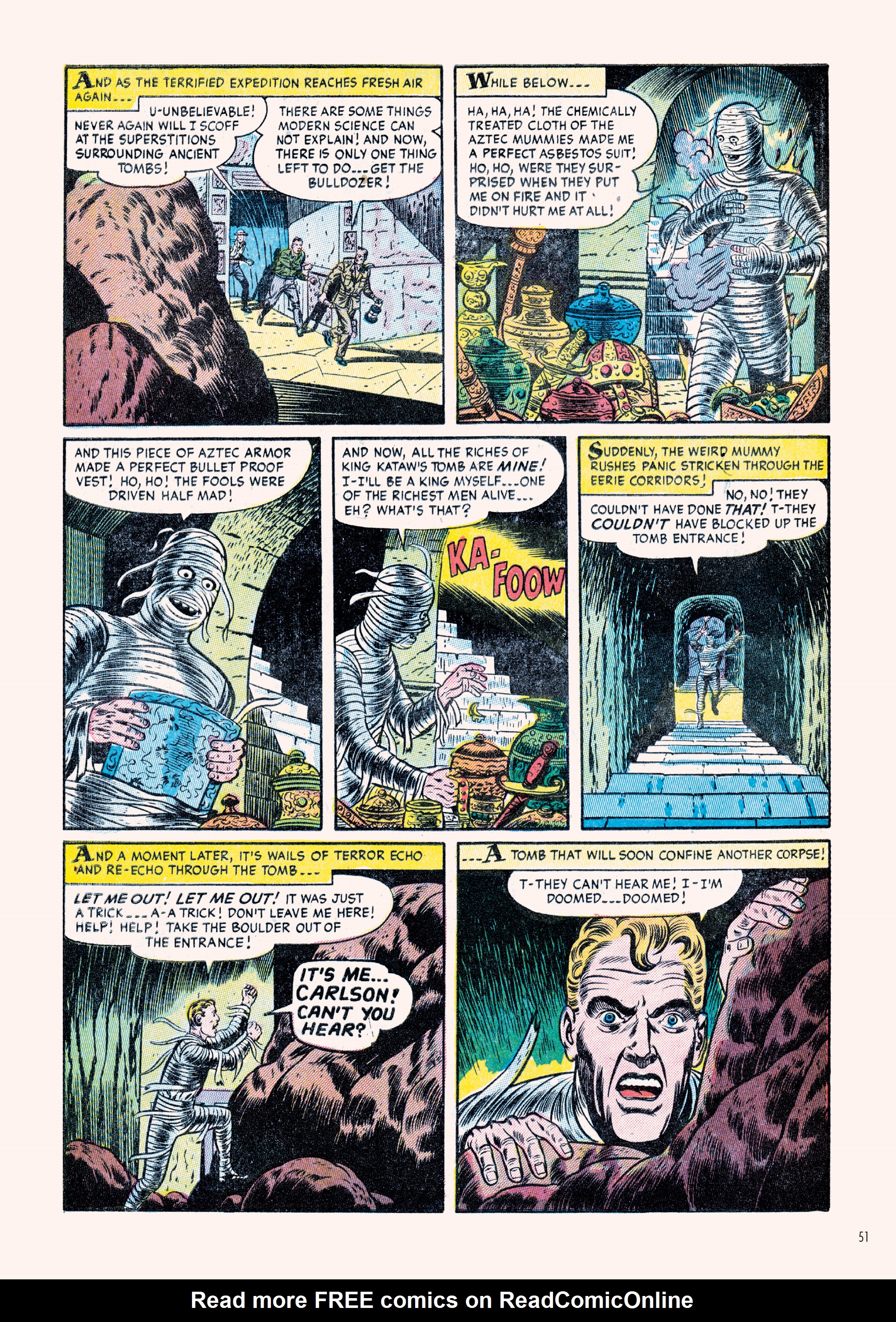 Read online Classic Monsters of Pre-Code Horror Comics: Mummies comic -  Issue # TPB - 51