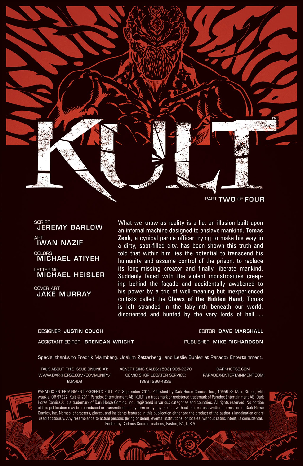 Read online Kult comic -  Issue #2 - 2