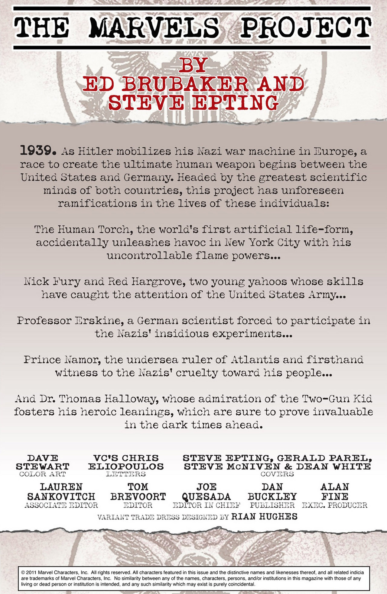 Read online The Marvels Project comic -  Issue #2 - 2