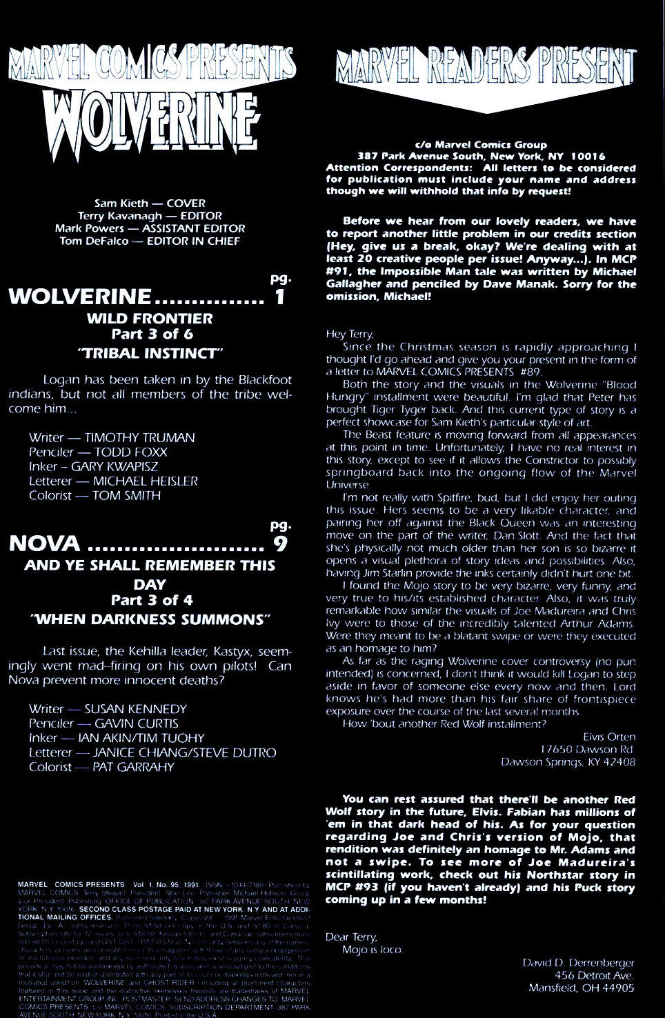 Read online Marvel Comics Presents (1988) comic -  Issue #95 - 2