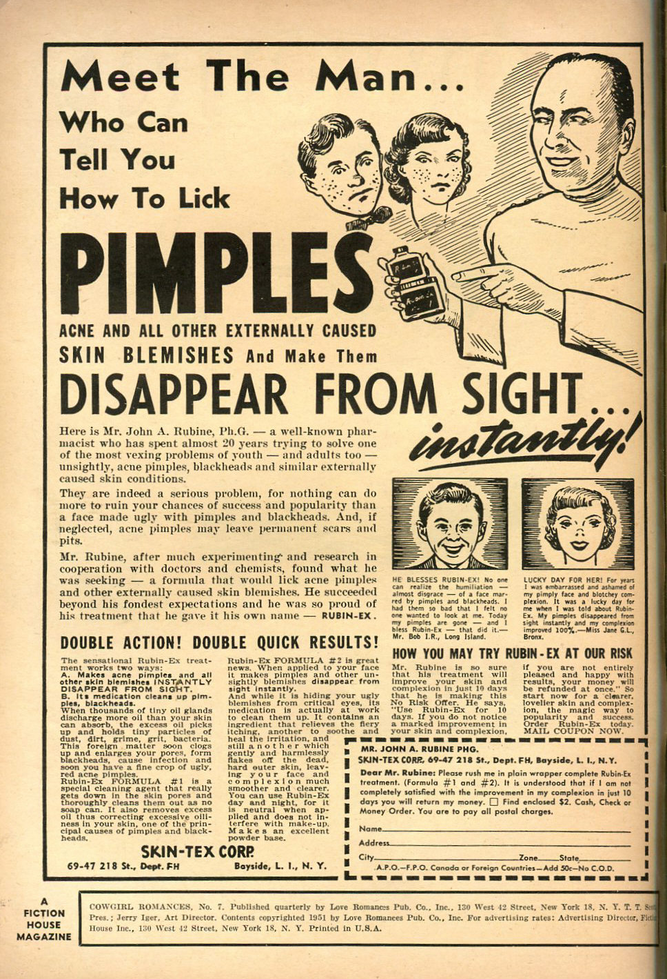 Read online Cowgirl Romances (1950) comic -  Issue #7 - 2