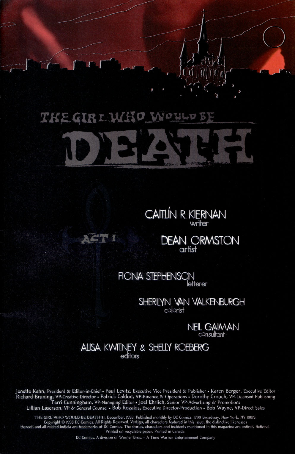 Read online The Girl Who Would Be Death comic -  Issue #1 - 2