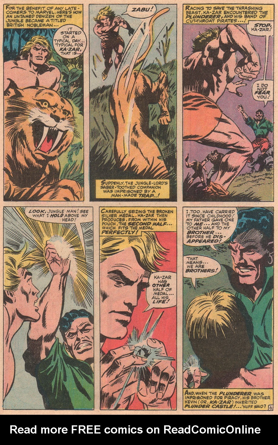 Read online Ka-Zar (1970) comic -  Issue #1 - 49