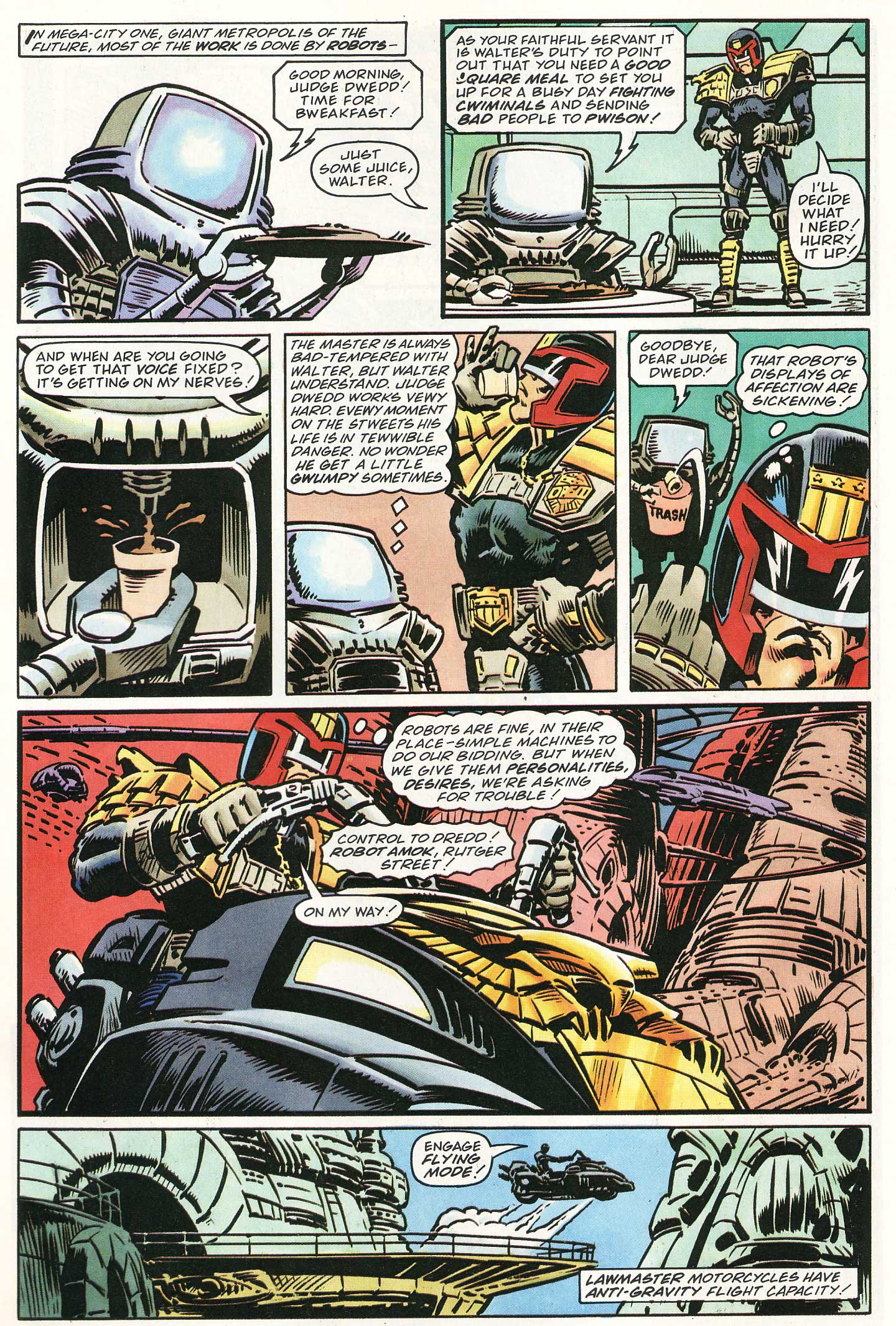 Read online Judge Dredd Lawman of the Future comic -  Issue #7 - 5