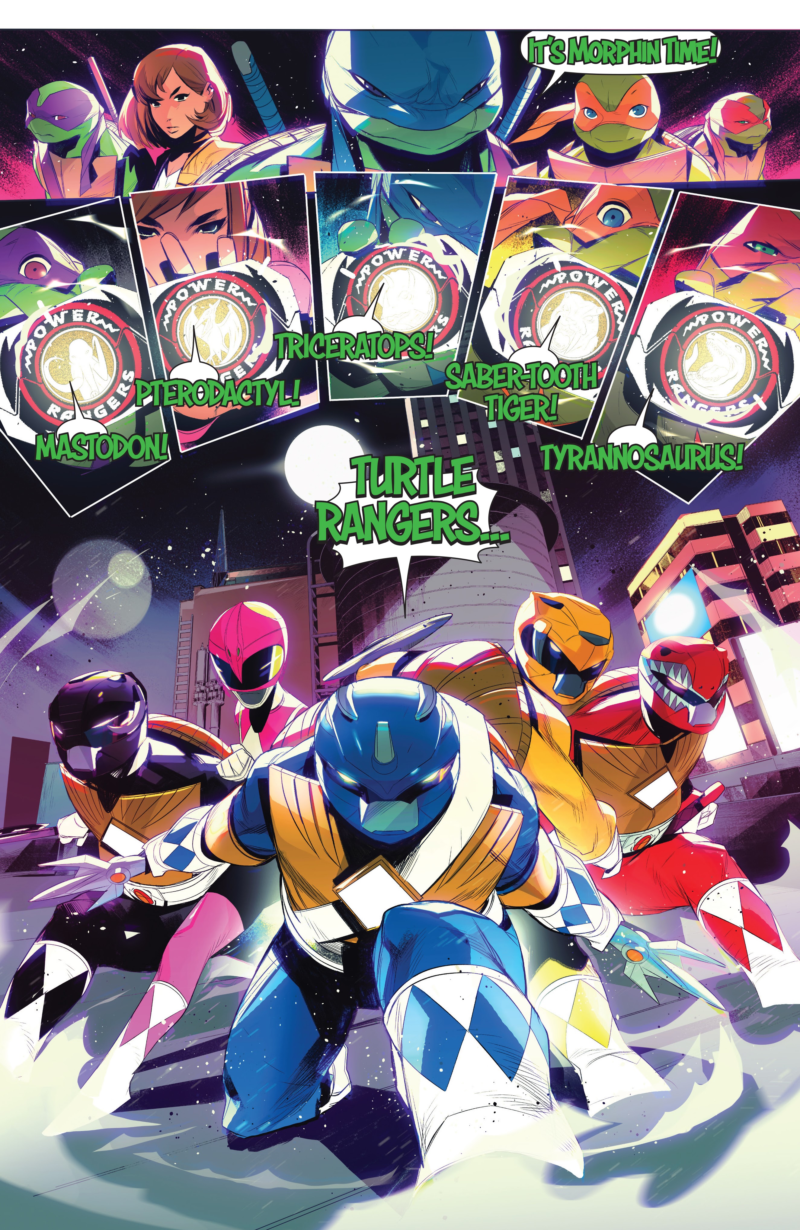 Read online Mighty Morphin Power Rangers: Teenage Mutant Ninja Turtles comic -  Issue # _TPB - 81