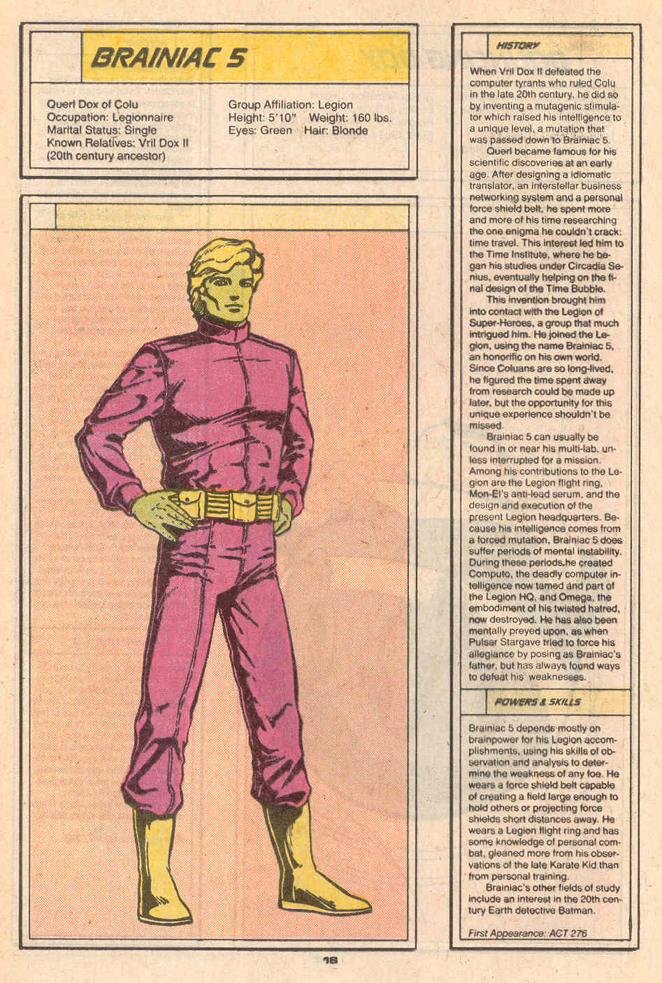 Who's Who in the Legion of Super-Heroes Issue #1 #1 - English 20