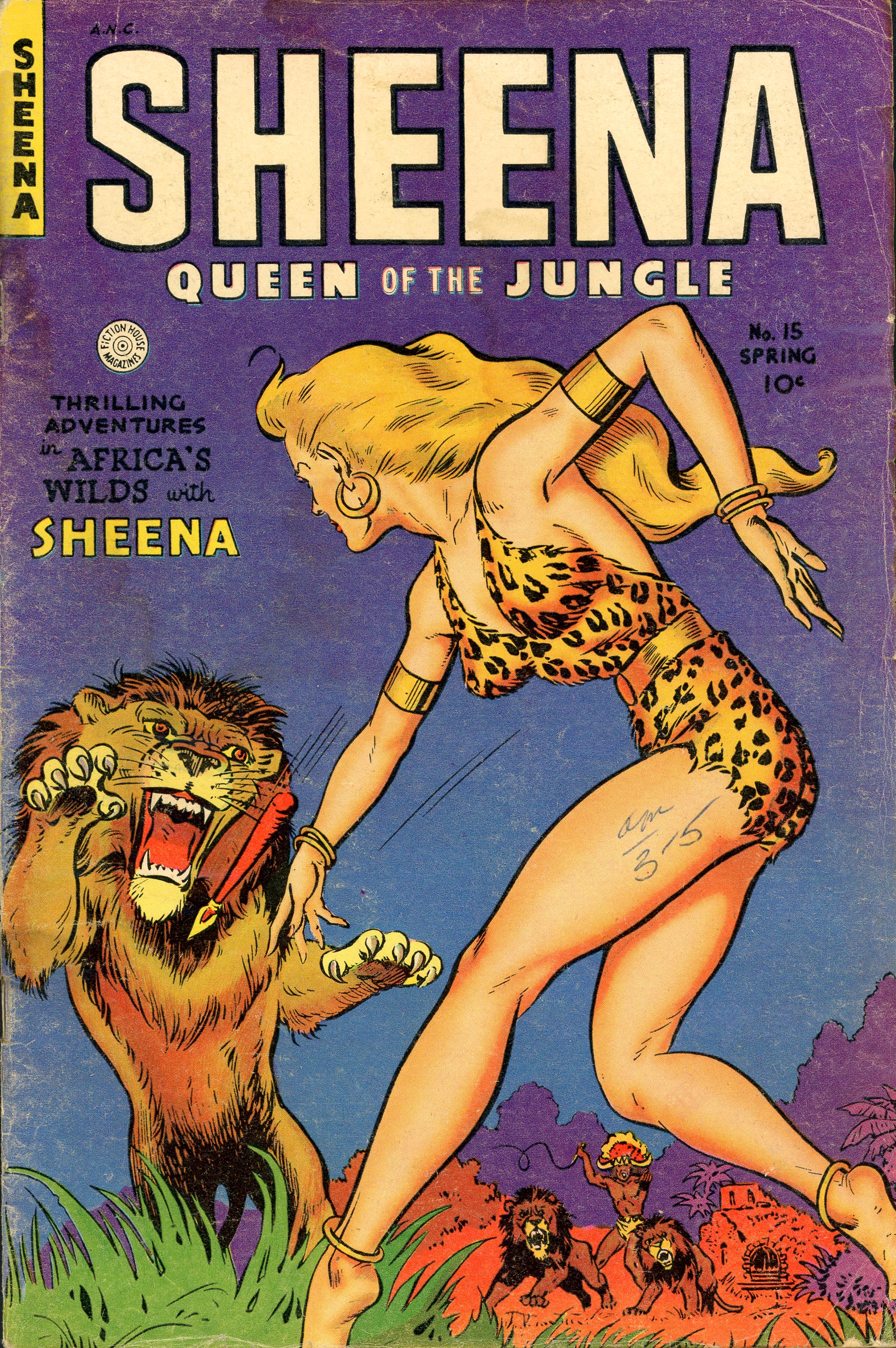 Read online Sheena, Queen of the Jungle (1942) comic -  Issue #15 - 1