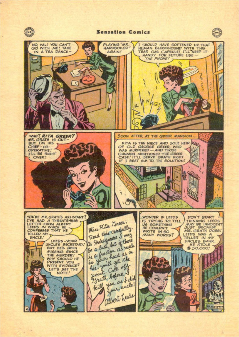 Read online Sensation (Mystery) Comics comic -  Issue #84 - 20