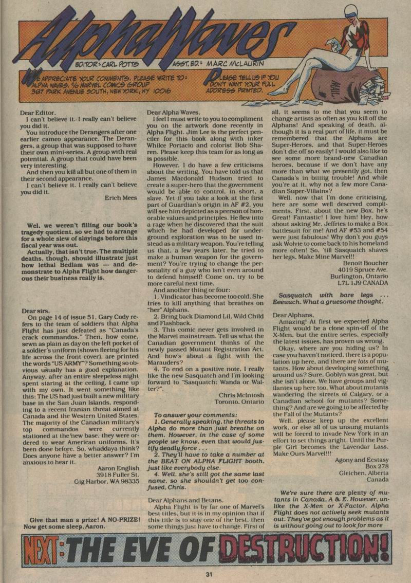Read online Alpha Flight (1983) comic -  Issue #59 - 24