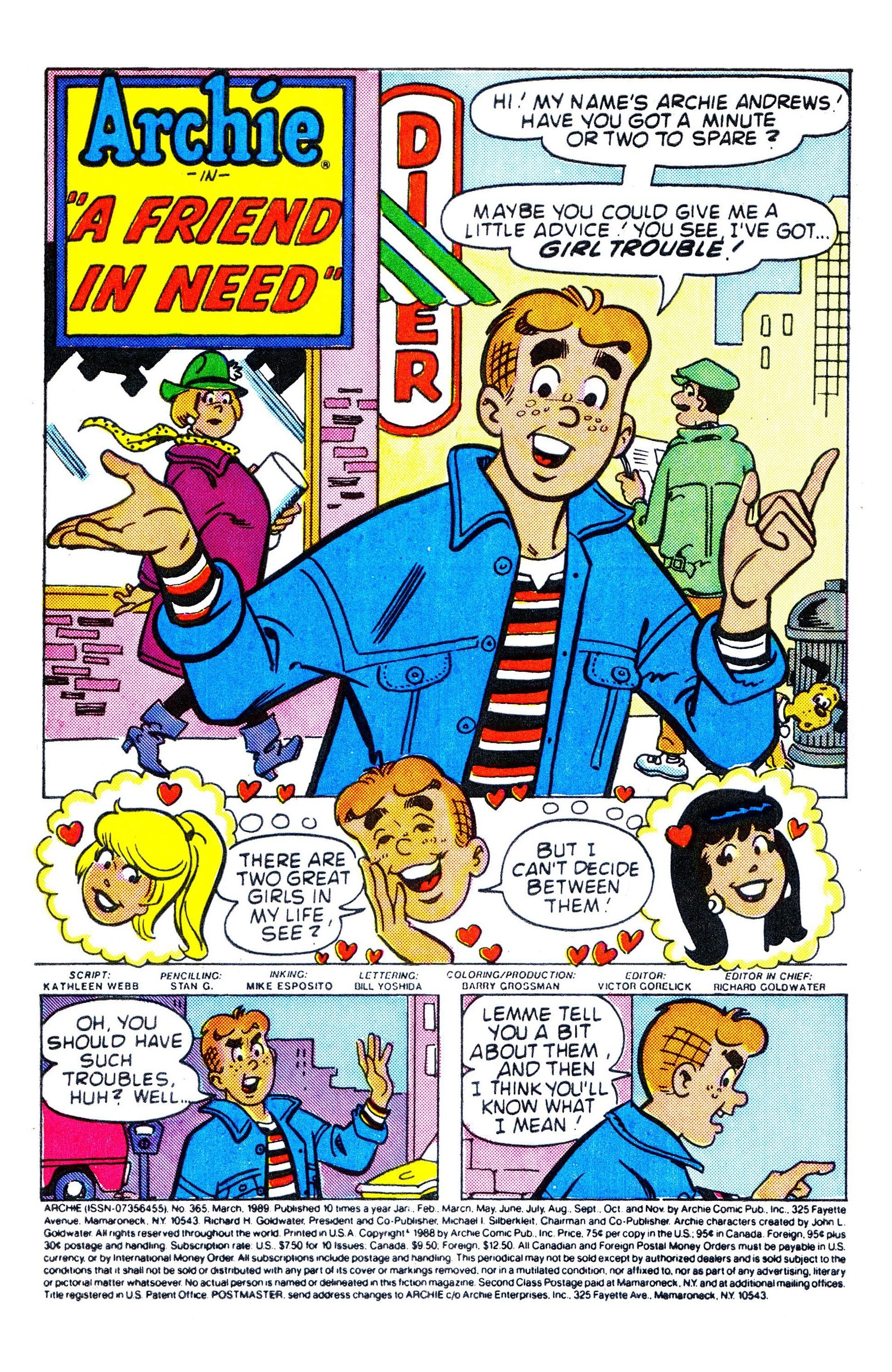 Read online Archie (1960) comic -  Issue #365 - 2