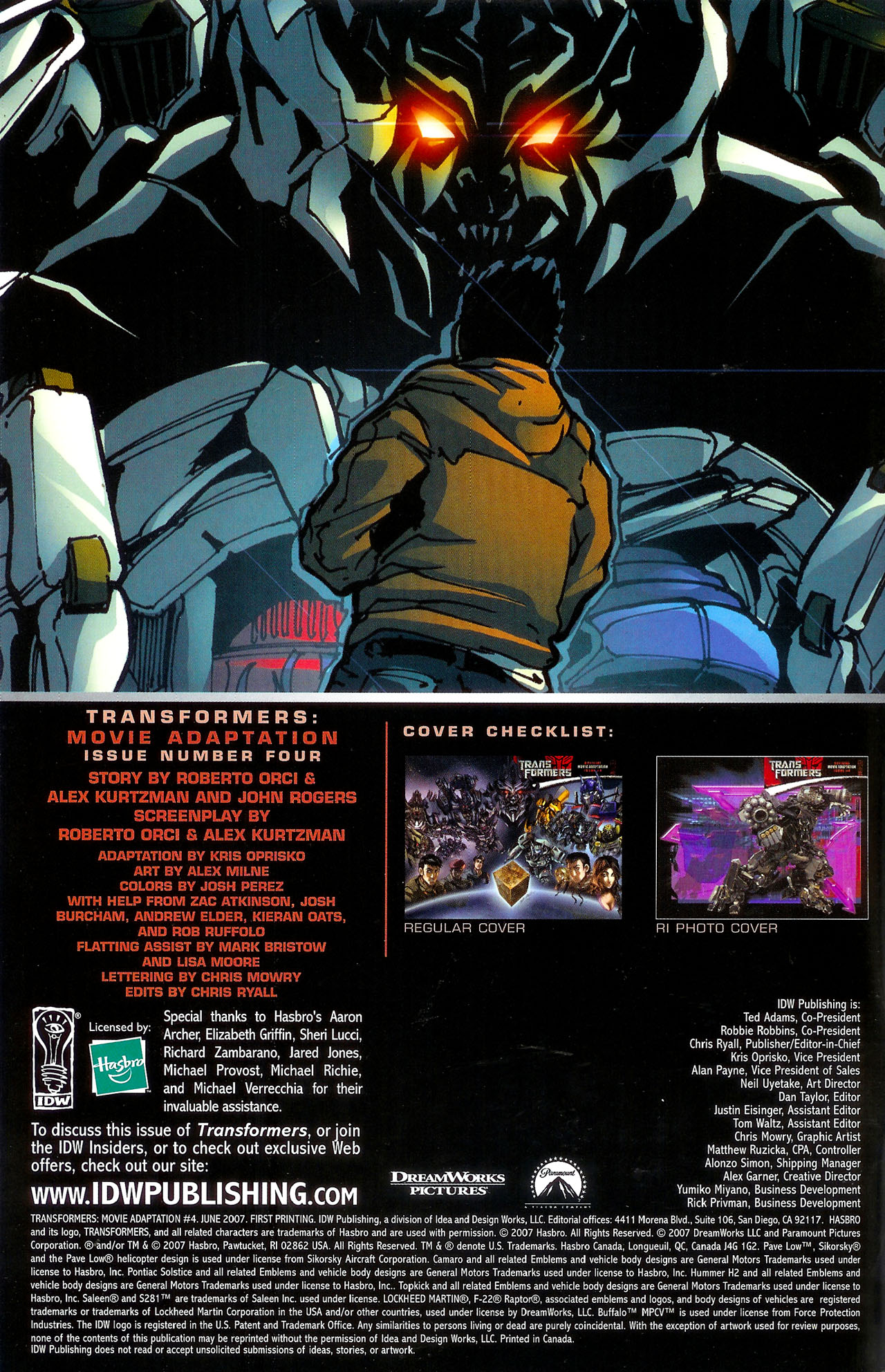 Read online Transformers: The Movie Adaptation comic -  Issue #4 - 2