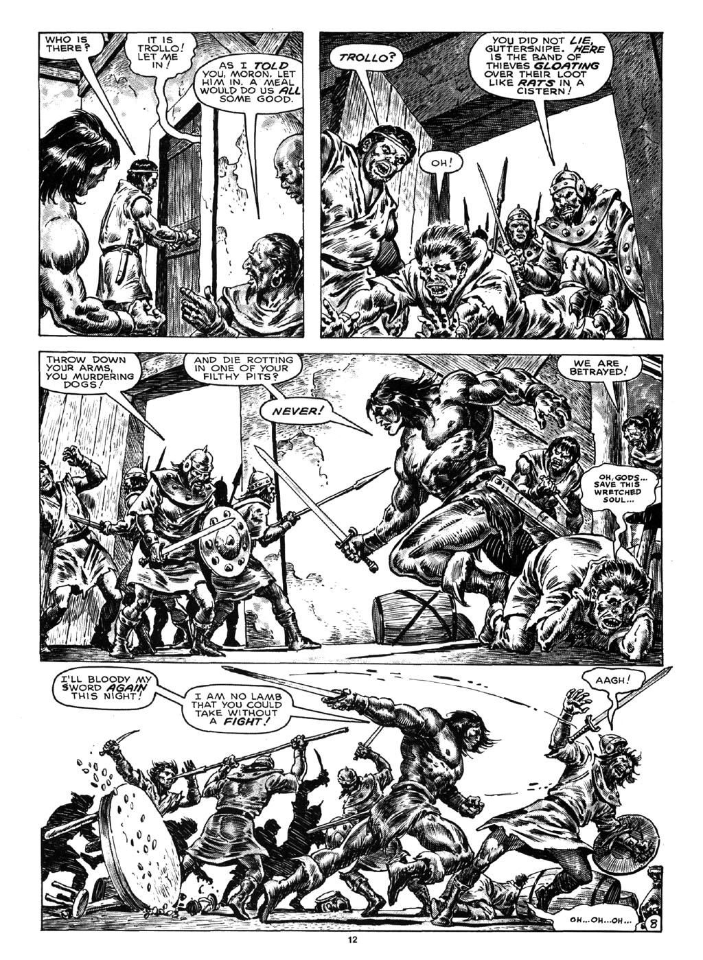 Read online The Savage Sword Of Conan comic -  Issue #164 - 10