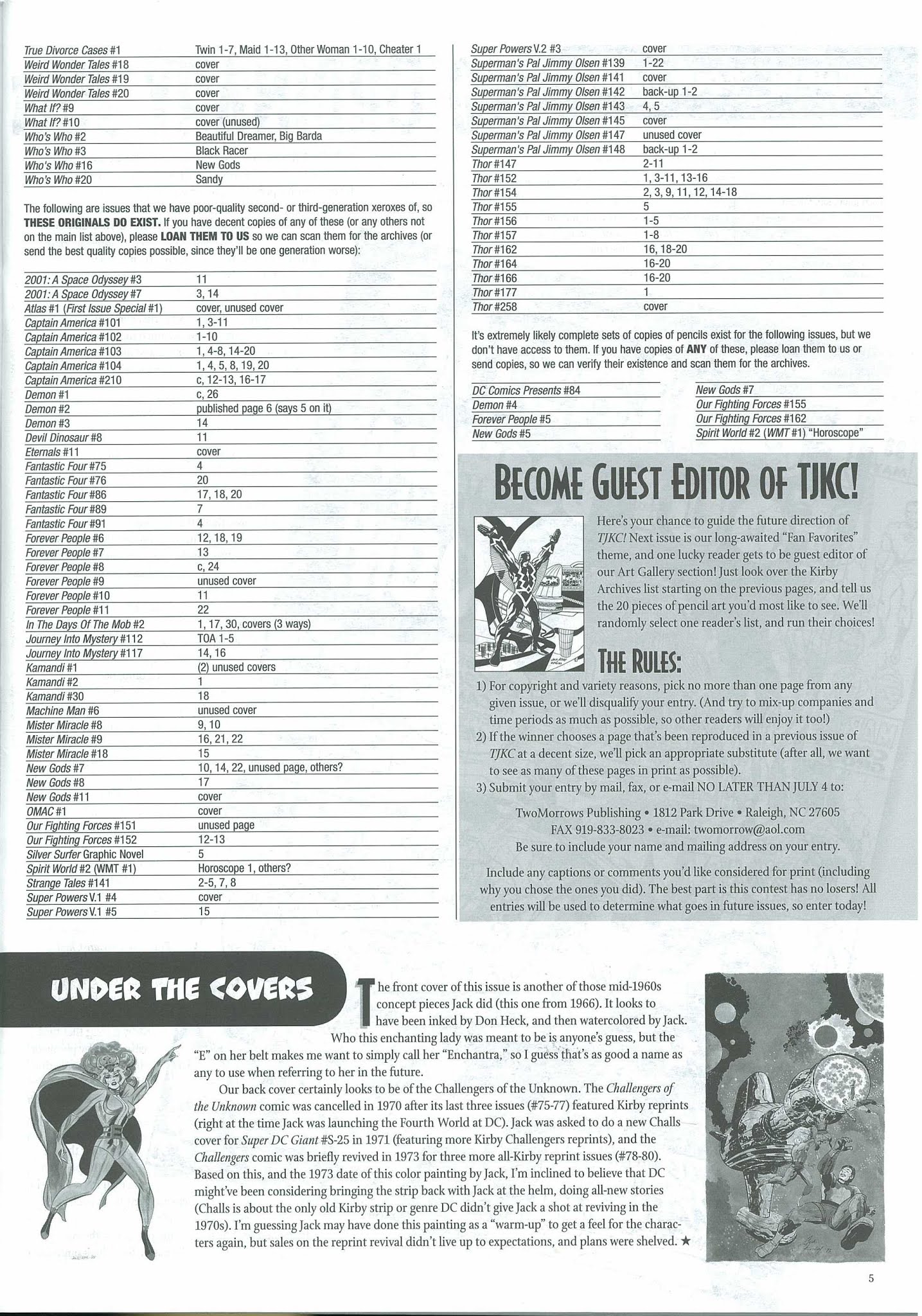 Read online The Jack Kirby Collector comic -  Issue #38 - 7