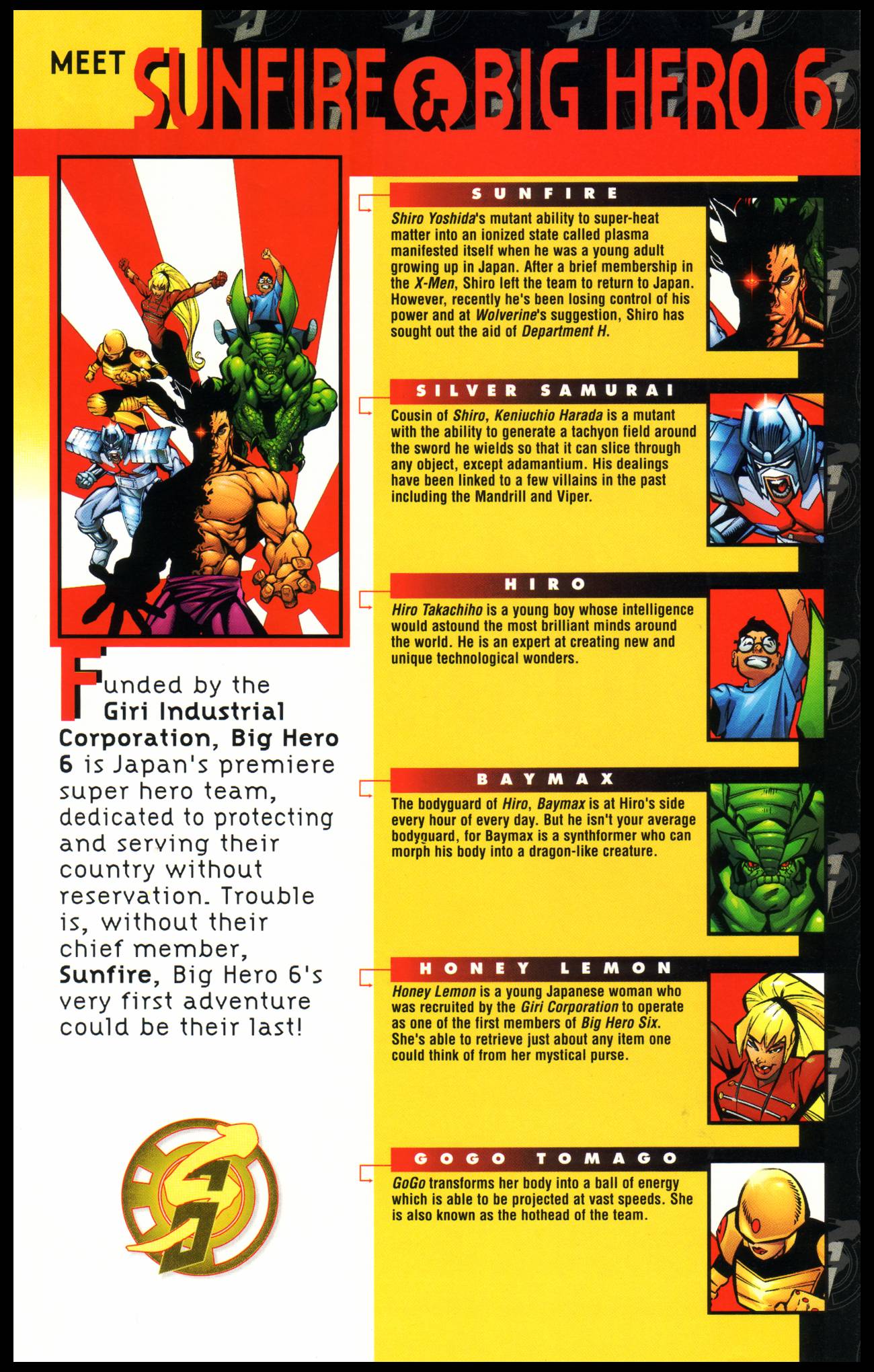 Read online Sunfire & Big Hero Six comic -  Issue #1 - 2