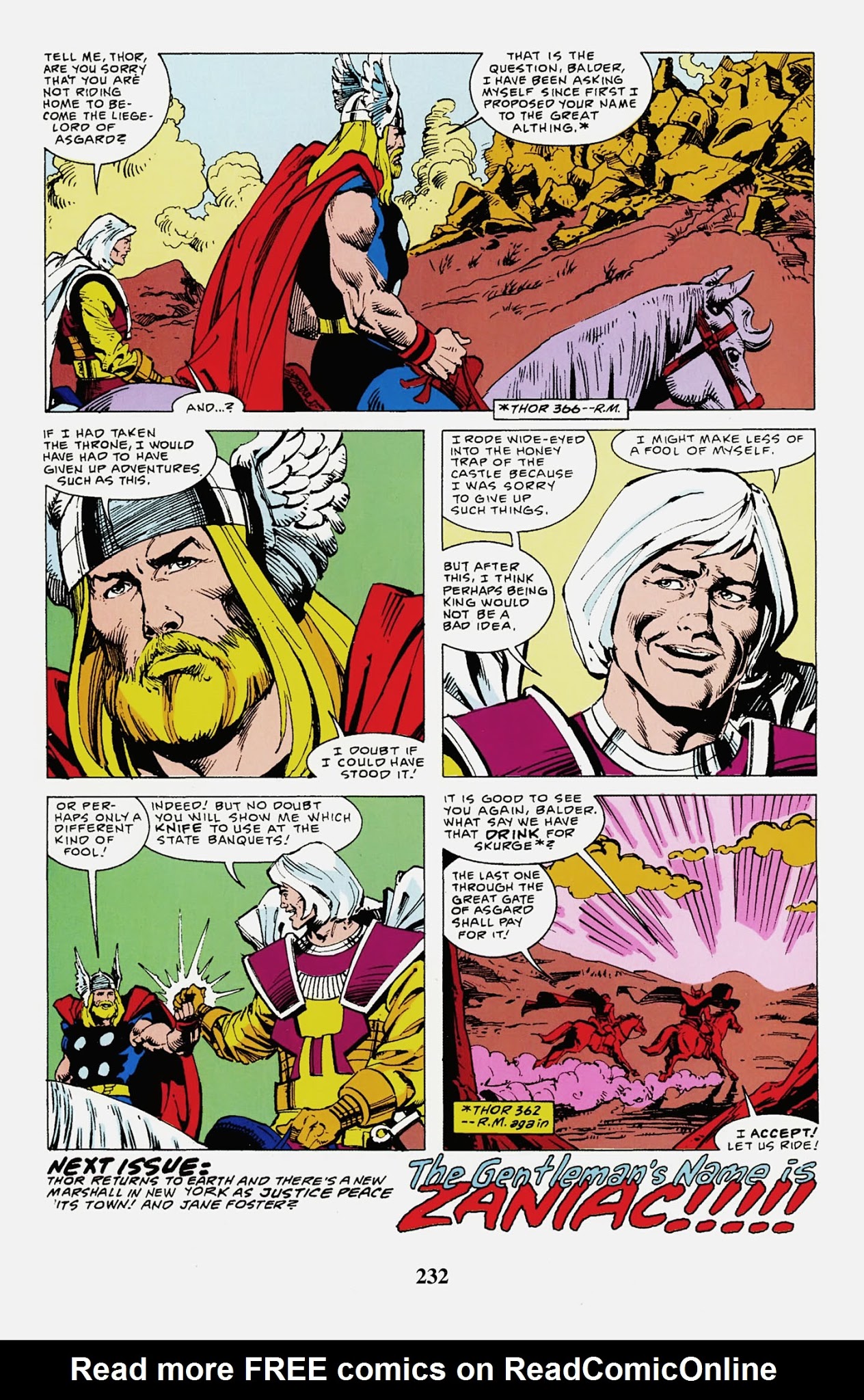 Read online Thor Visionaries: Walter Simonson comic -  Issue # TPB 3 - 234
