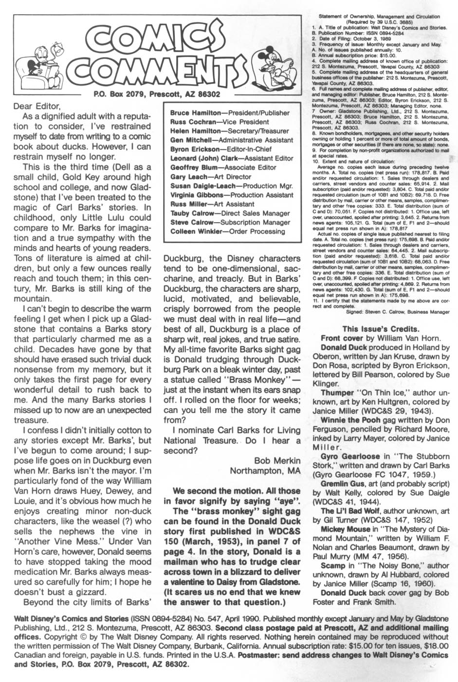 Read online Walt Disney's Comics and Stories comic -  Issue #547 - 2