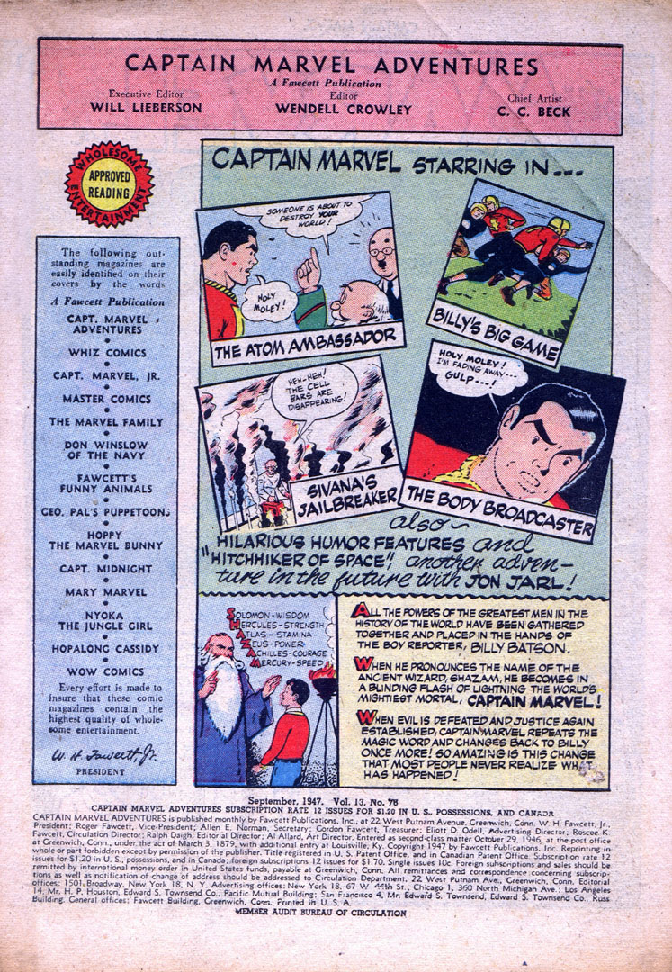 Read online Captain Marvel Adventures comic -  Issue #76 - 3