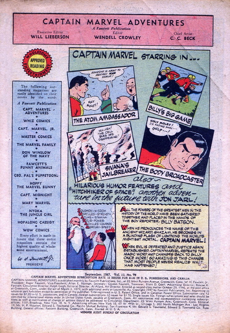 Captain Marvel Adventures issue 76 - Page 3