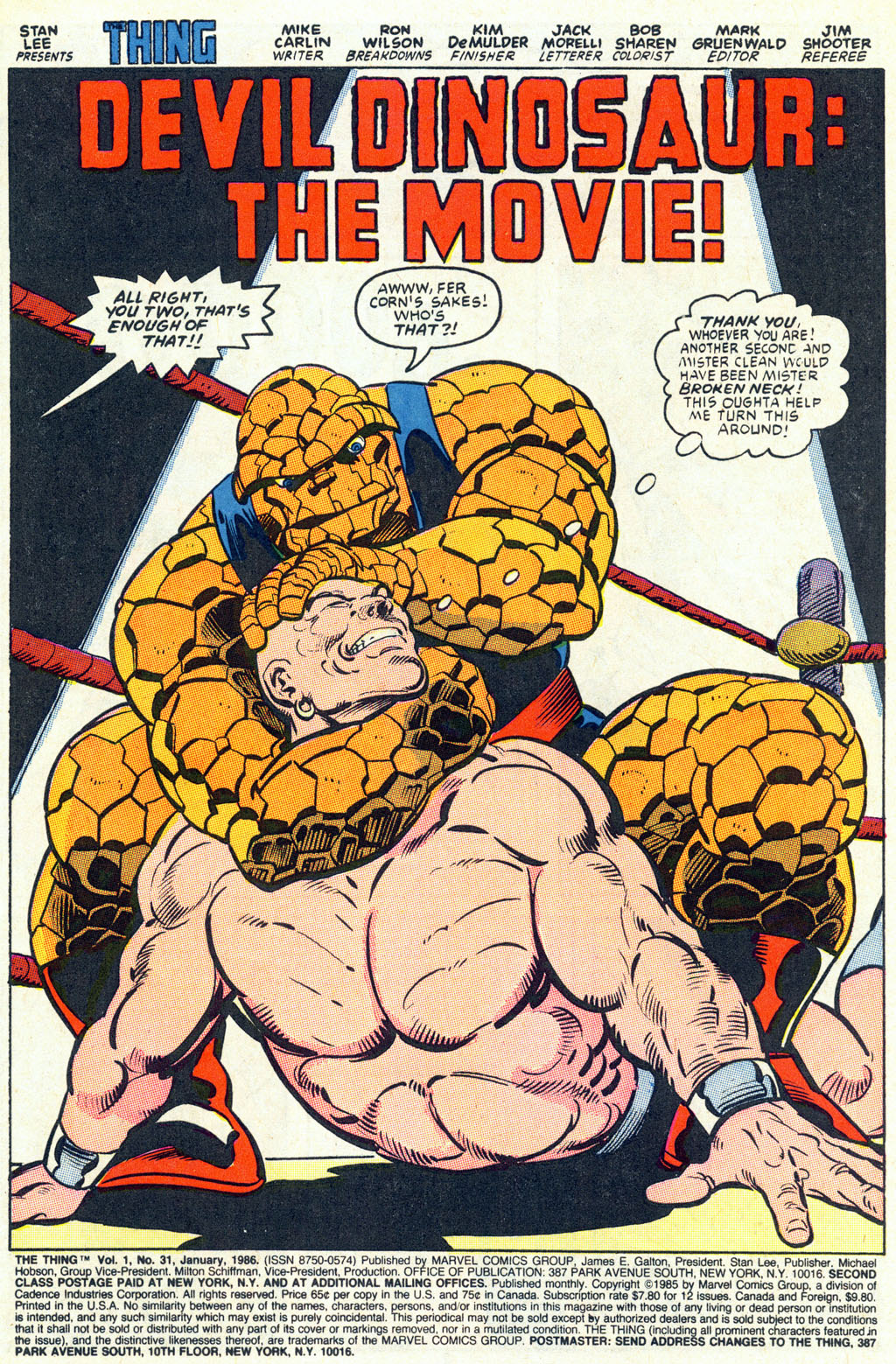 Read online The Thing comic -  Issue #31 - 2