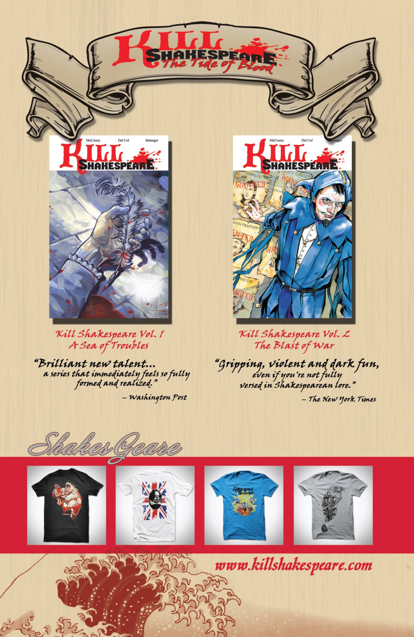 Read online Kill Shakespeare: The Tide of Blood comic -  Issue # TPB - 145