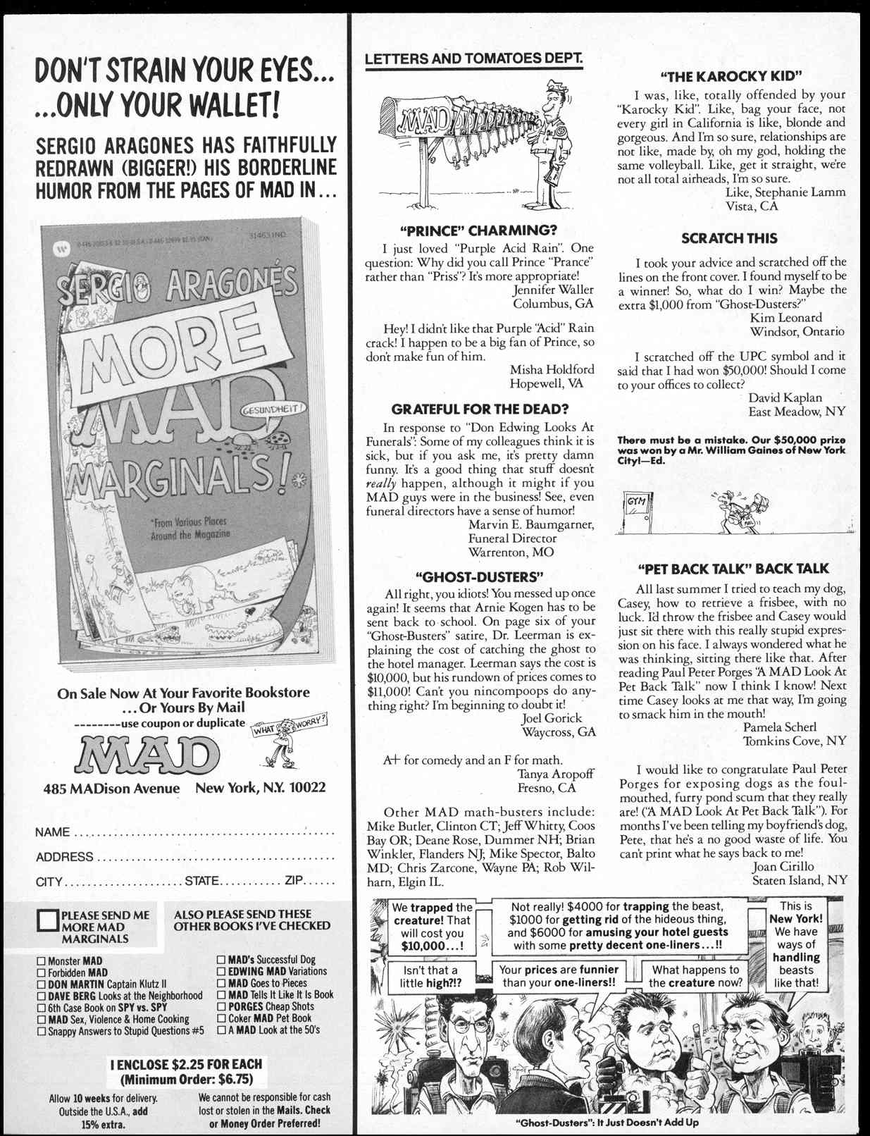 Read online MAD comic -  Issue #255 - 4