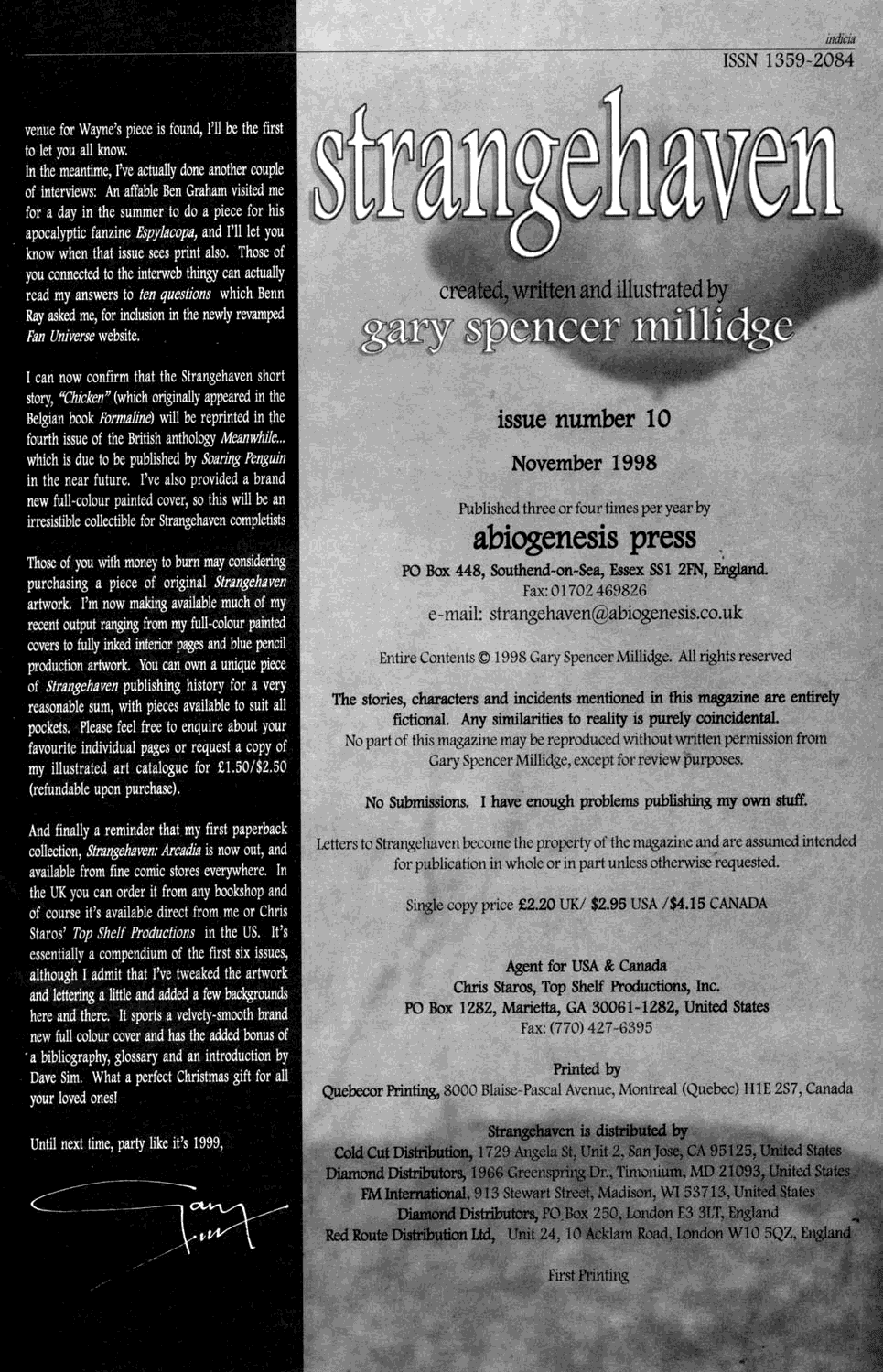 Read online Strangehaven comic -  Issue #10 - 3