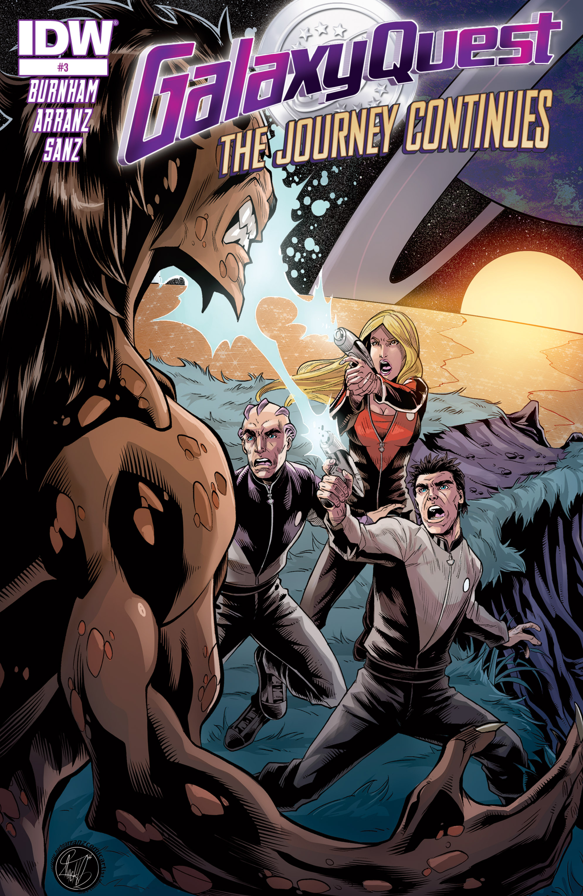 Read online Galaxy Quest: The Journey Continues comic -  Issue #3 - 1