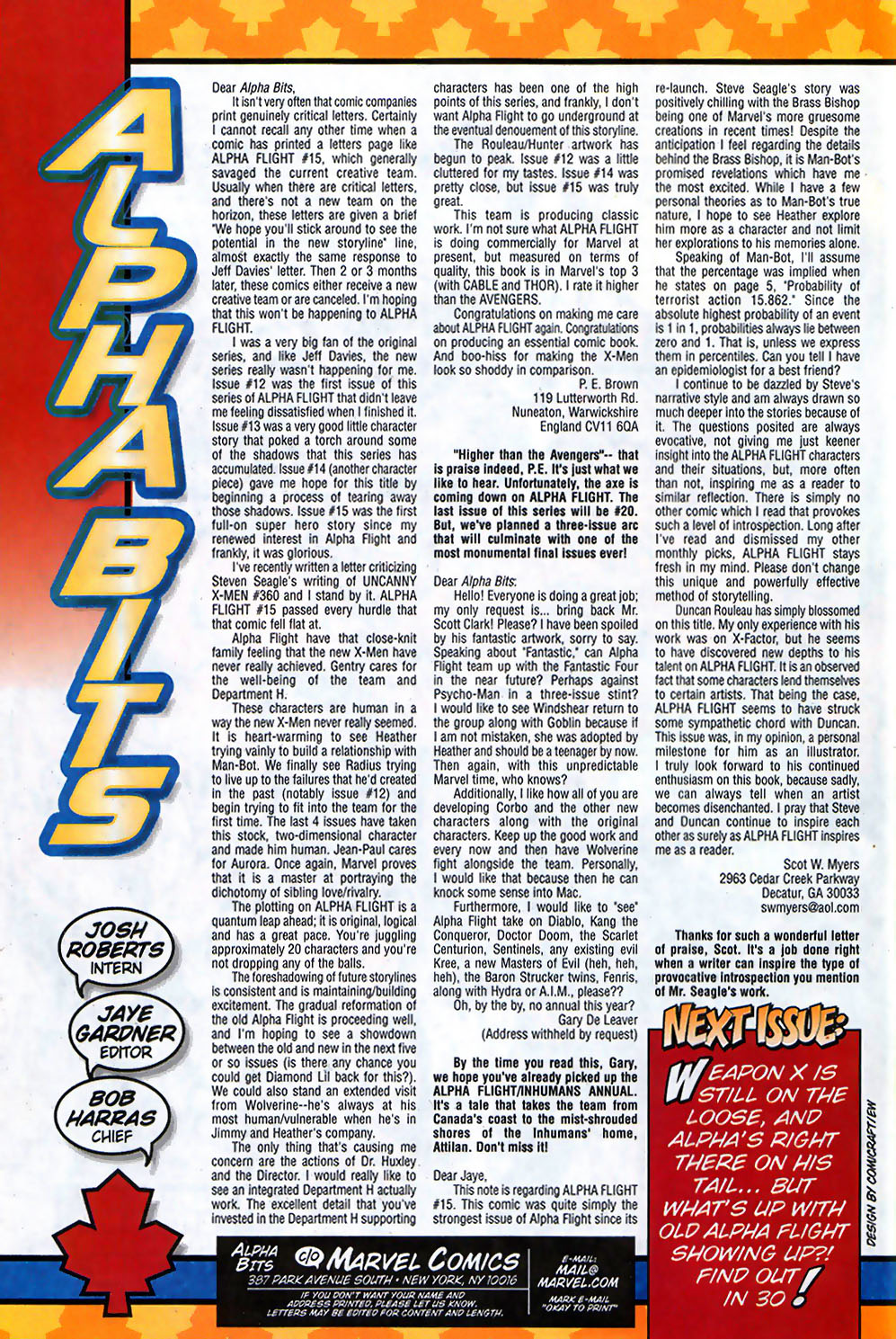 Read online Alpha Flight (1997) comic -  Issue #18 - 24