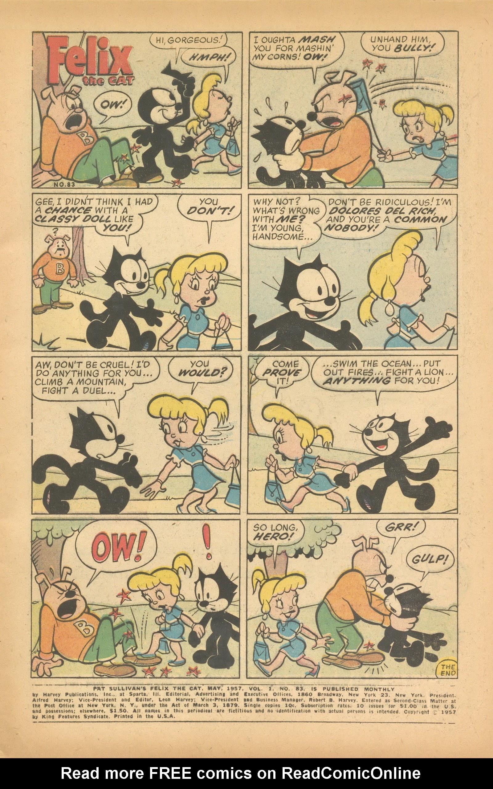 Read online Felix the Cat (1955) comic -  Issue #83 - 3