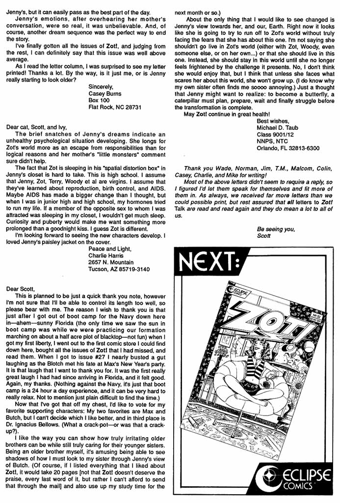 Read online Zot! comic -  Issue #31 - 23