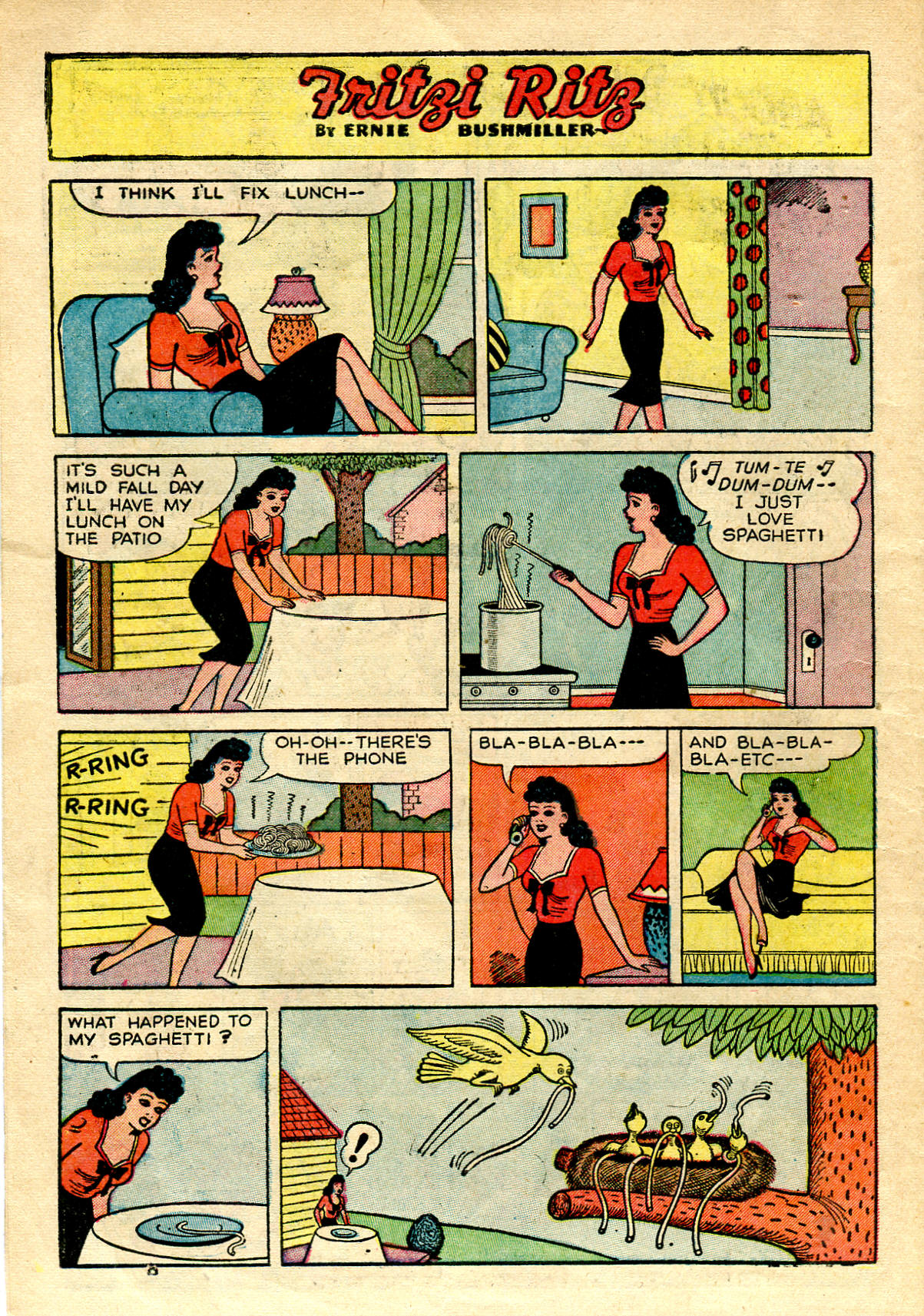 Read online Fritzi Ritz (1953) comic -  Issue #35 - 6