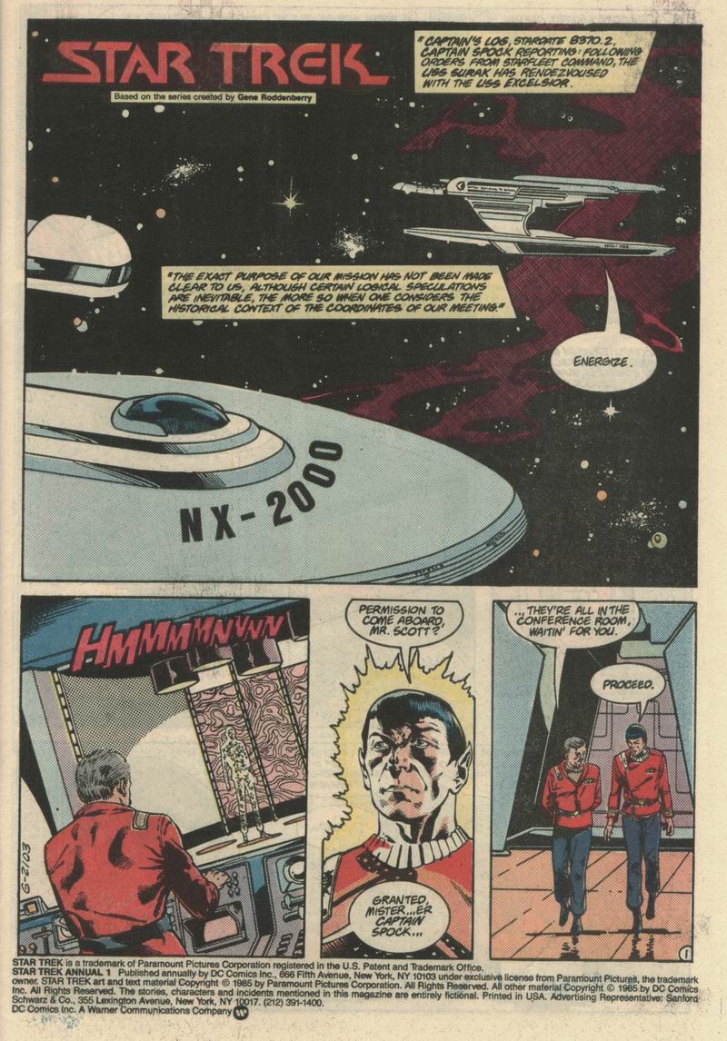 Read online Star Trek (1984) comic -  Issue # _Annual 1 - 2