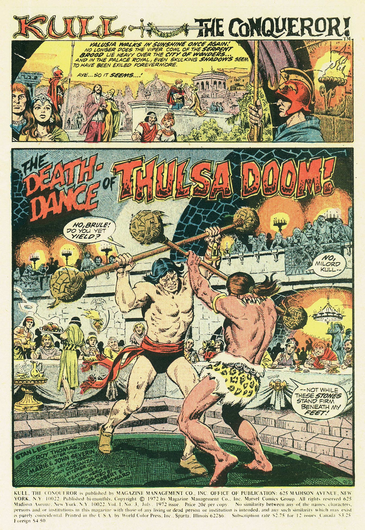 Read online Kull, the Conqueror (1971) comic -  Issue #3 - 2