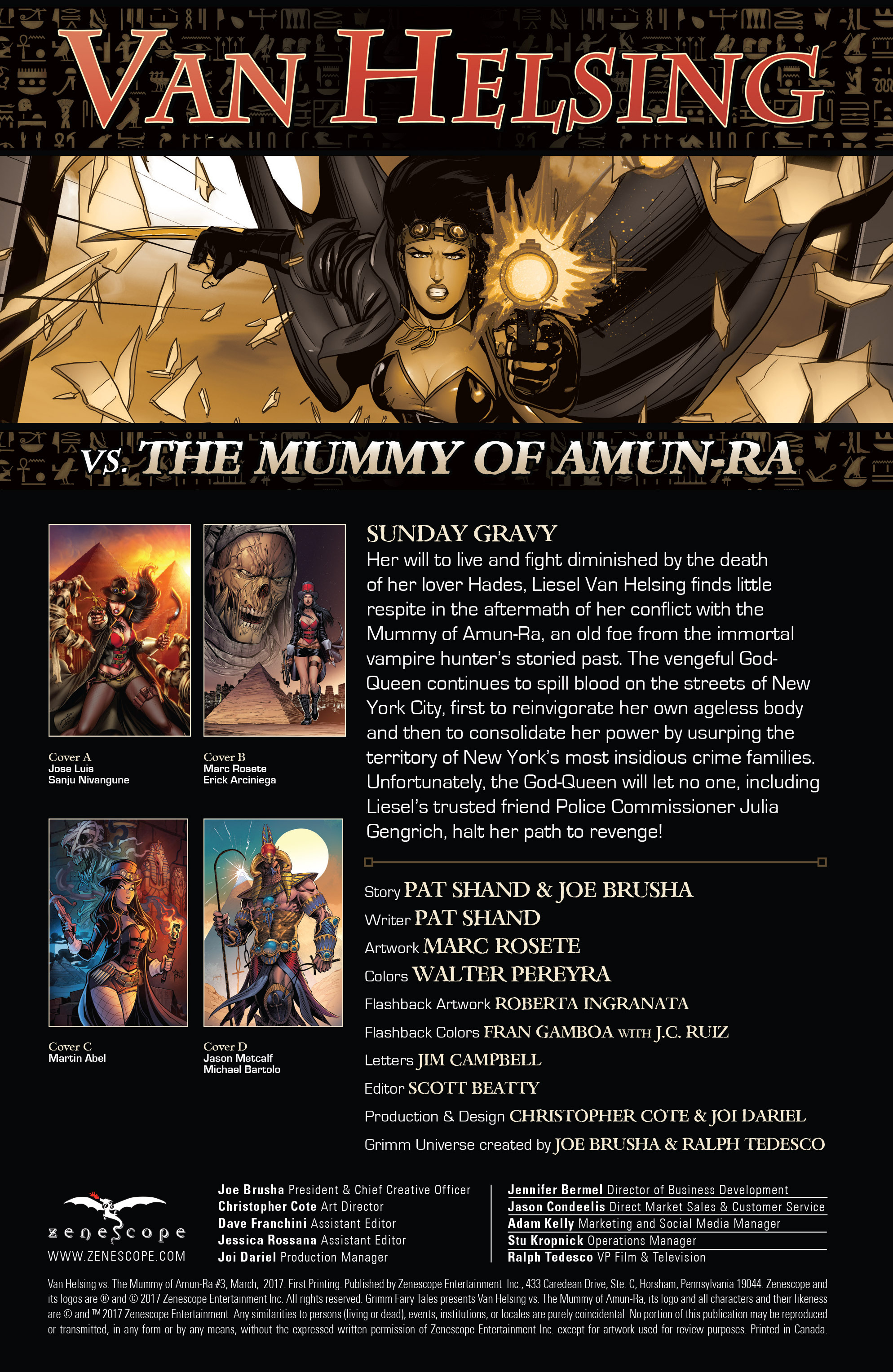 Read online Van Helsing vs The Mummy of Amun-Ra comic -  Issue #3 - 2