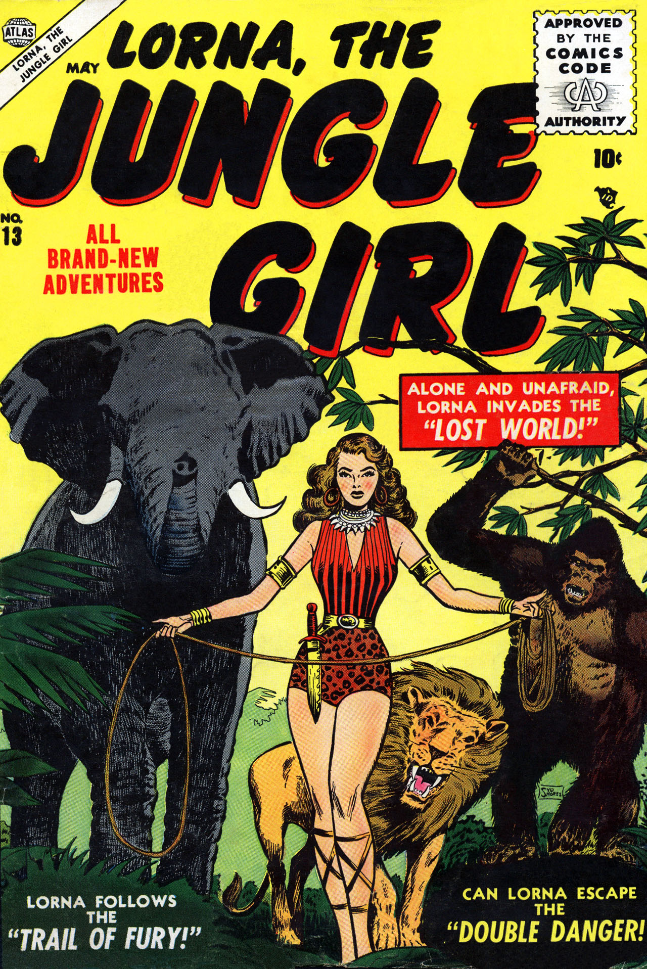 Read online Lorna, The Jungle Girl comic -  Issue #13 - 1