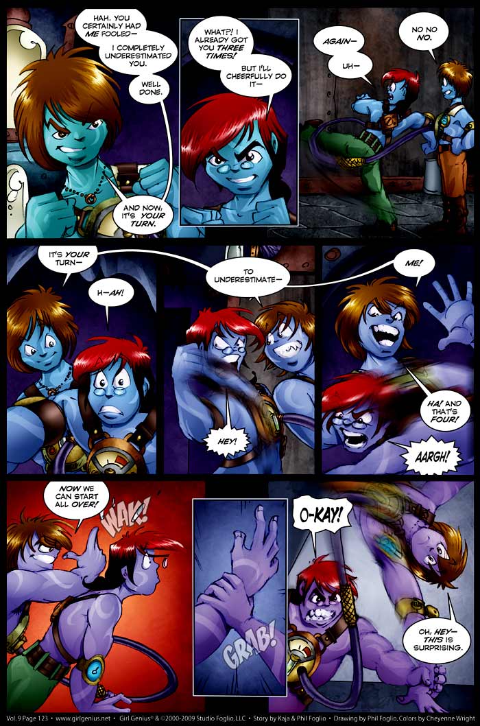 Read online Girl Genius (2002) comic -  Issue #9 - 124