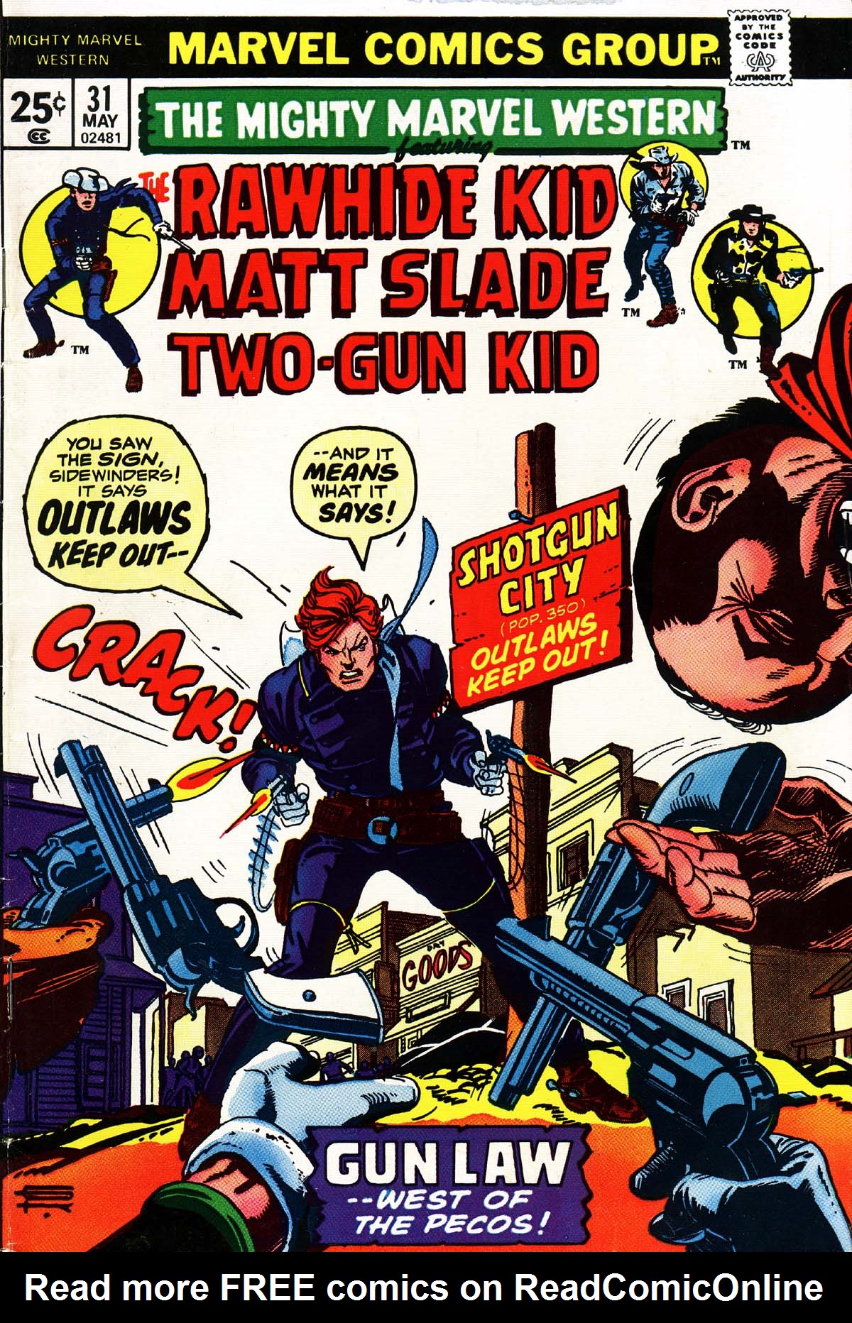 Read online The Mighty Marvel Western comic -  Issue #31 - 1