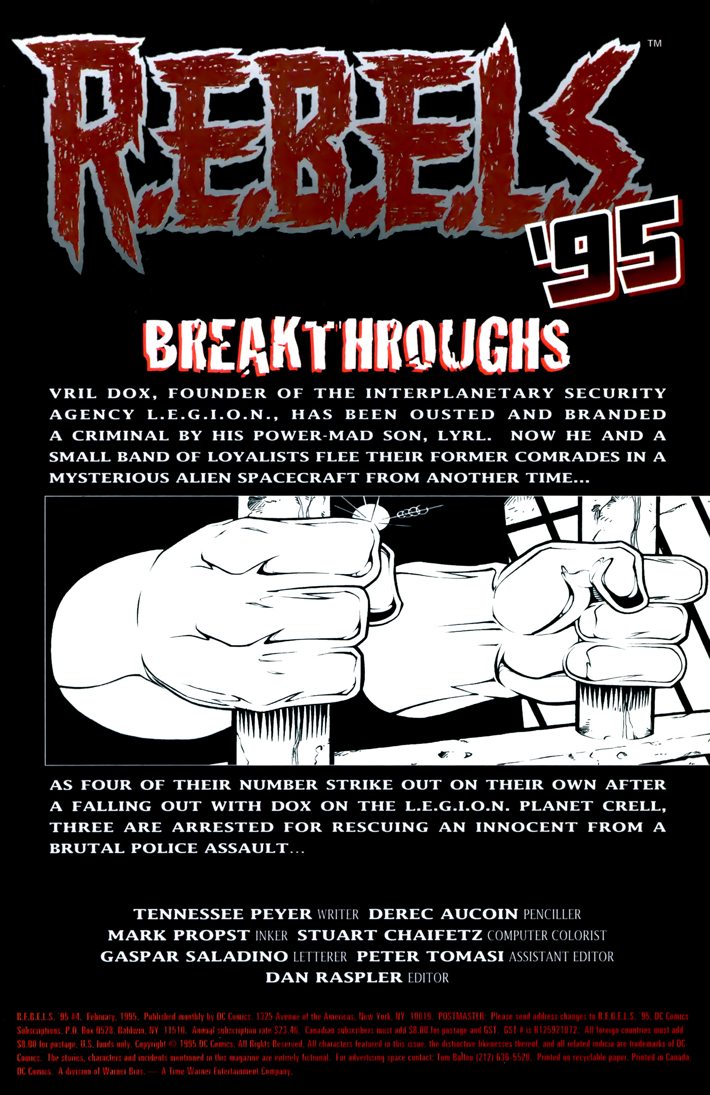 Read online R.E.B.E.L.S. '94 comic -  Issue #4 - 2